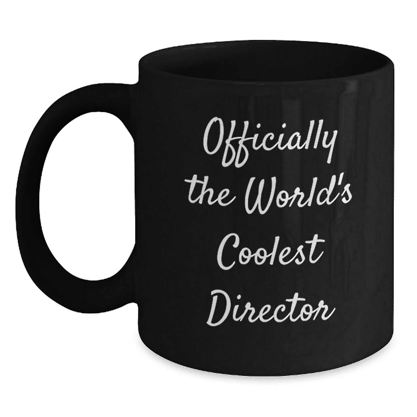 Funny Director Gifts from Friends, Unique Graduation Mug for Men, Officially The World's Coolest Director Quote, Black Coffee Mug, Gifts for Director - Main
