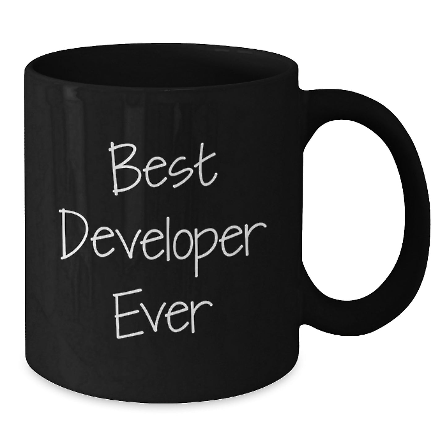 Funny Developer Gifts from Friends, Best Developer Ever Quote on Black Coffee Mug for Graduation - Additional