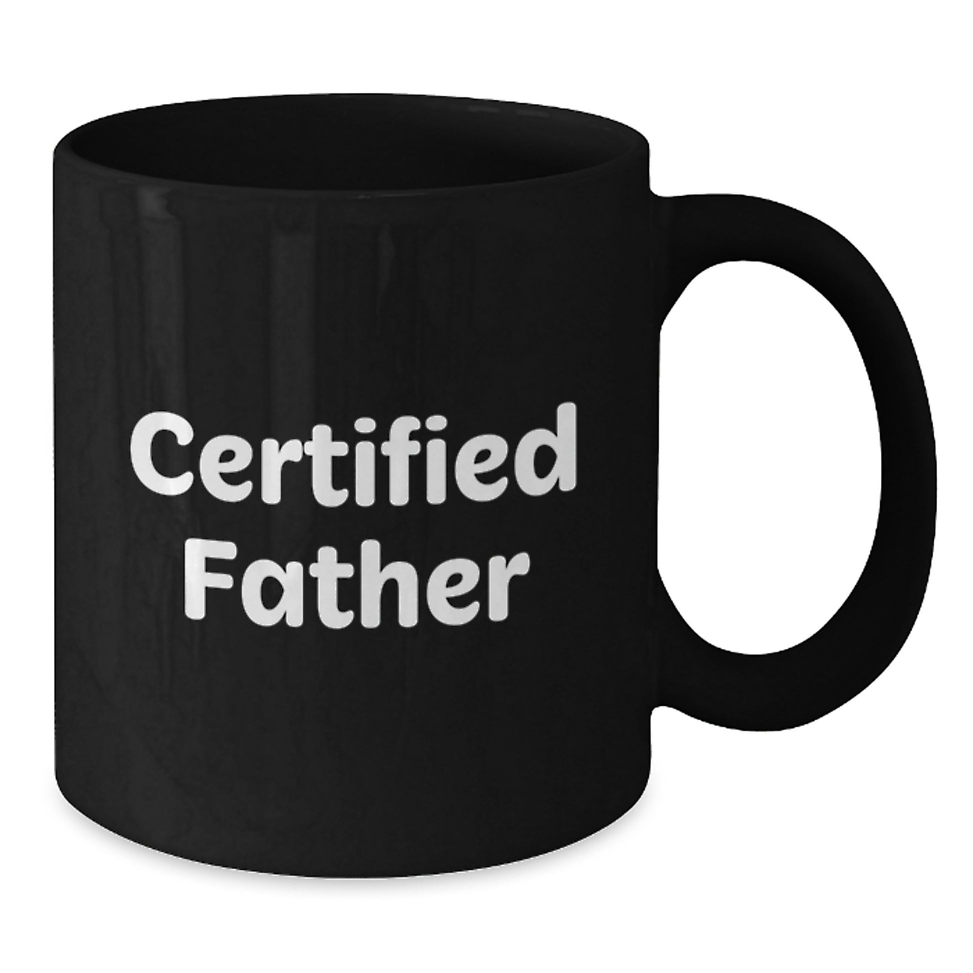 Funny Father Gifts from Men, Unique Black Coffee Mugs for Certified Dad, Graduation Celebration, 'You're the Best' Quote - Additional