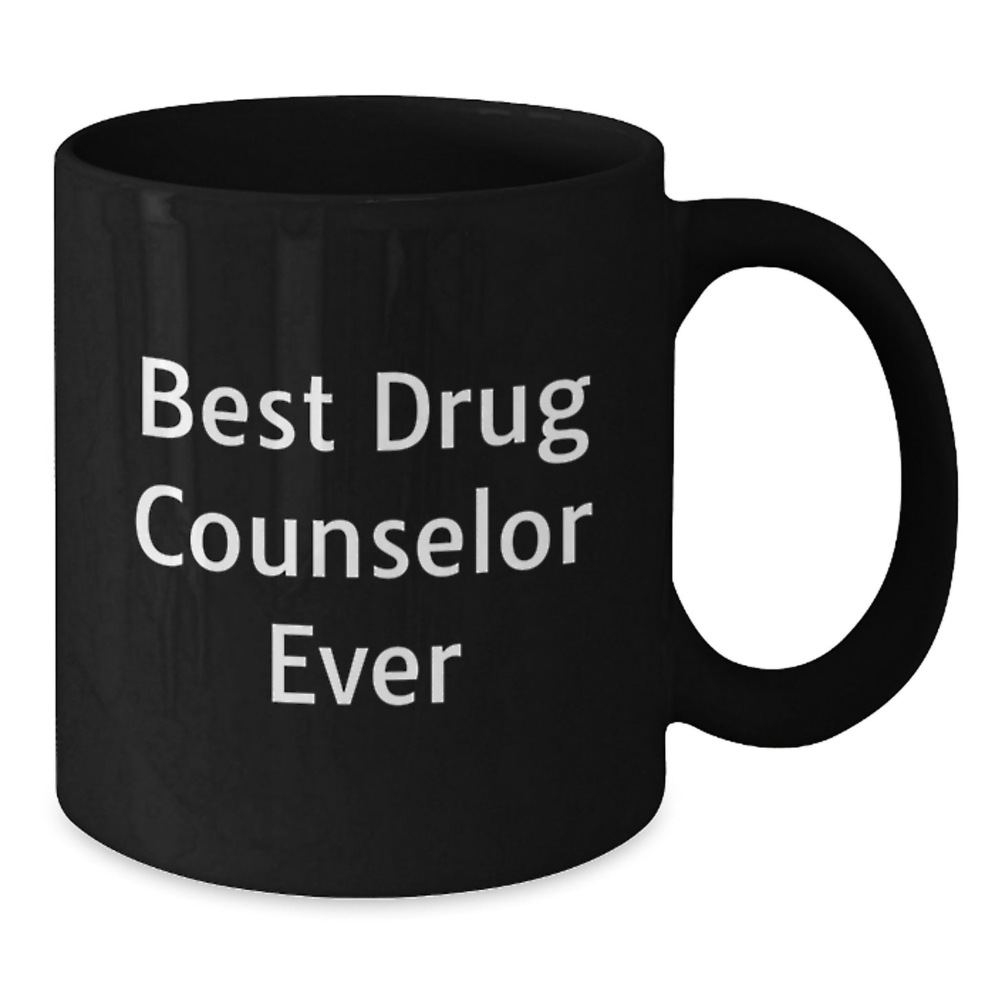 Drug Counselor Gifts from Friends for Best Drug Counselor Ever, Black Coffee Mug for Graduation - Additional