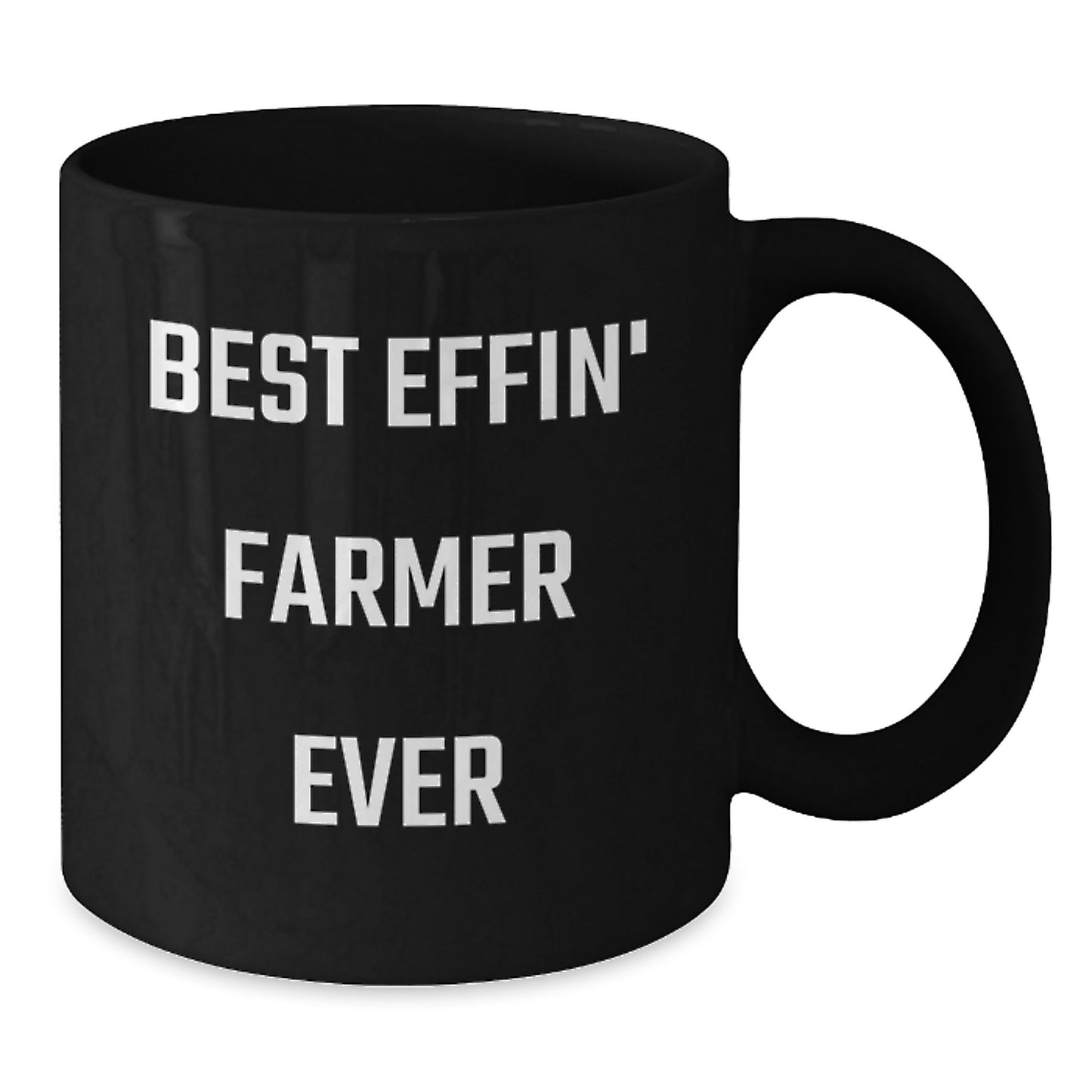 Funny Best Effin' Farmer Ever Gifts for Men, Women, Friends, Coworkers, Family - Black Farmer Coffee Mug for Graduation Unique Gifts from Family, Friends, Coworkers - Additional