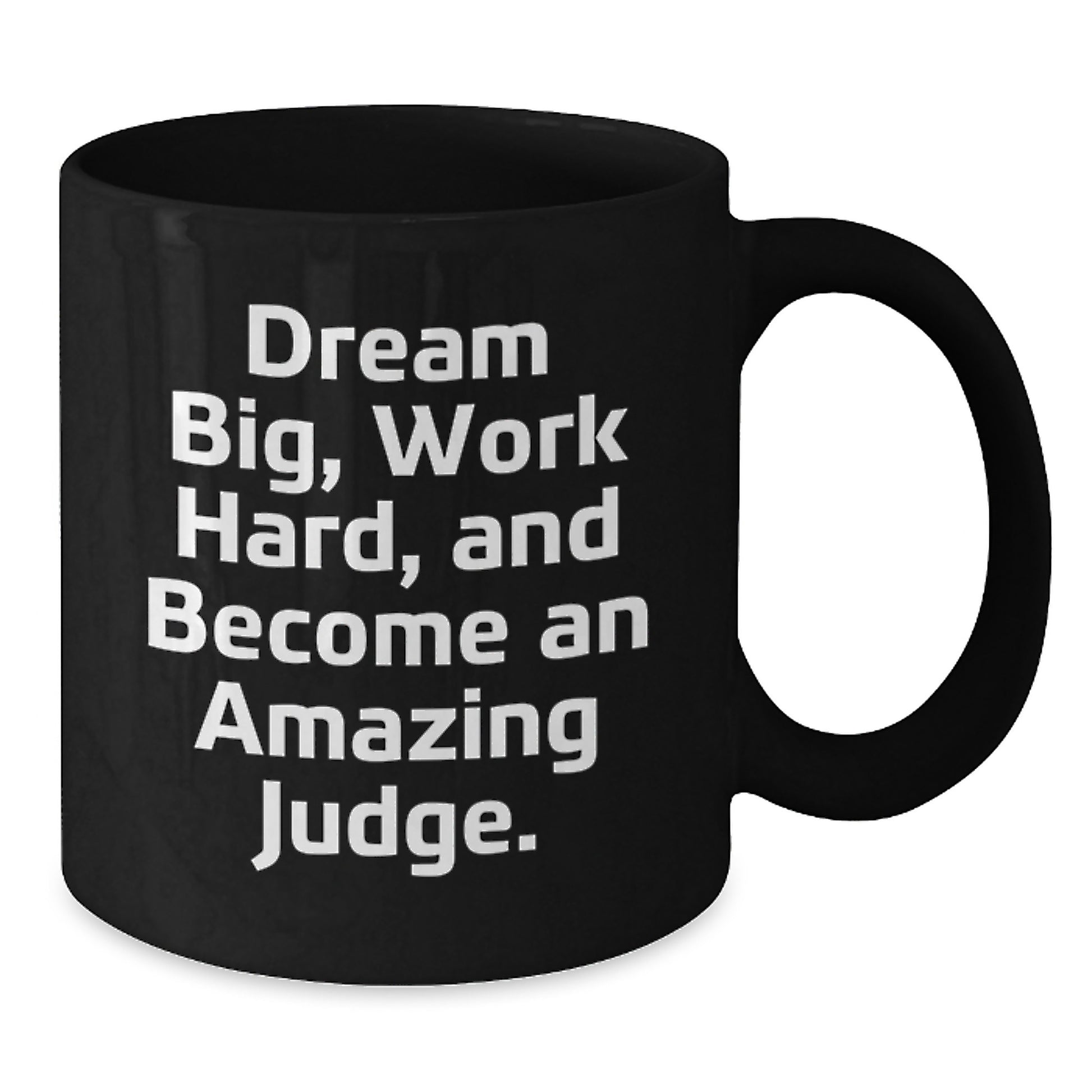 Judge Gifts - Inspirational Quote Black Coffee Mug, Gifts for Judges, Birthday Unique Gifts from Friends - Additional