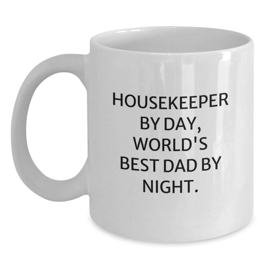 Housekeeper By Day, Funny White Coffee Mug for Housekeeper Gifts, Funny Housekeeper Birthday Unique Gifts from Family, Friends - Main