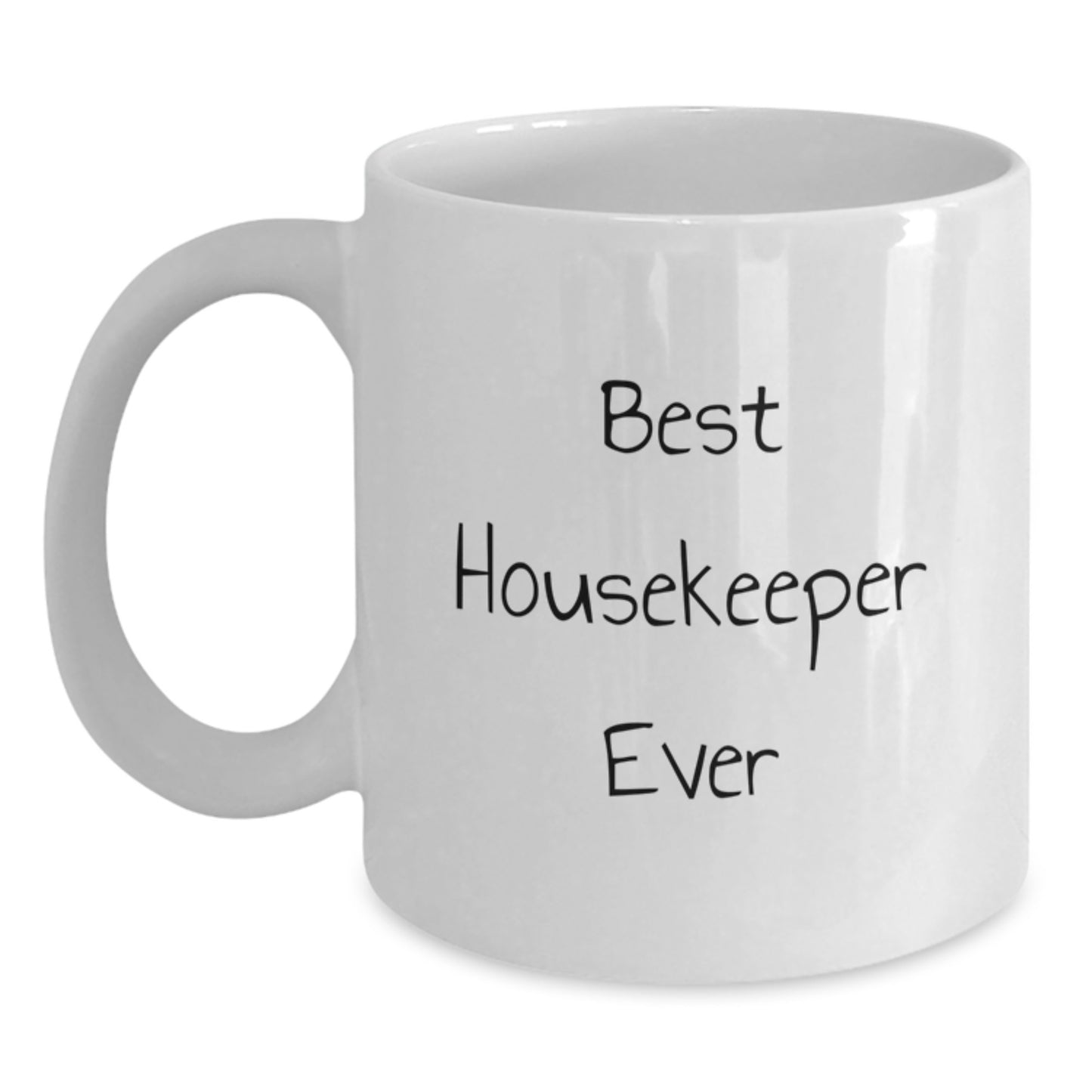 Funny Gifts from Friends for the Best Housekeeper Ever, White Coffee Mug - Birthday Unique Gifts for Housekeeper - Main