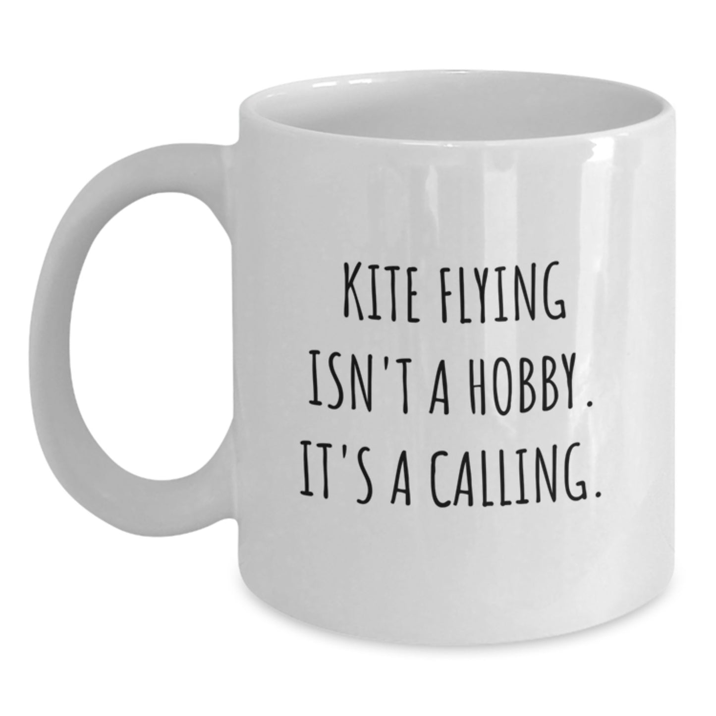 Kite Flying Gifts from Friends for Men, Inspirational Quote White Coffee Mug, 11oz or 15oz Graduation Unique Gifts for Kite Flying Enthusiasts - Main