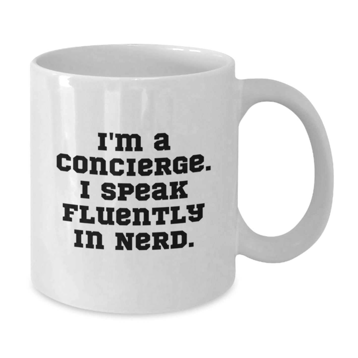 Funny Concierge Quotes Gifts for Men White Coffee Mug from Friends, Unique Birthday Presents for Concierge Lovers - Additional