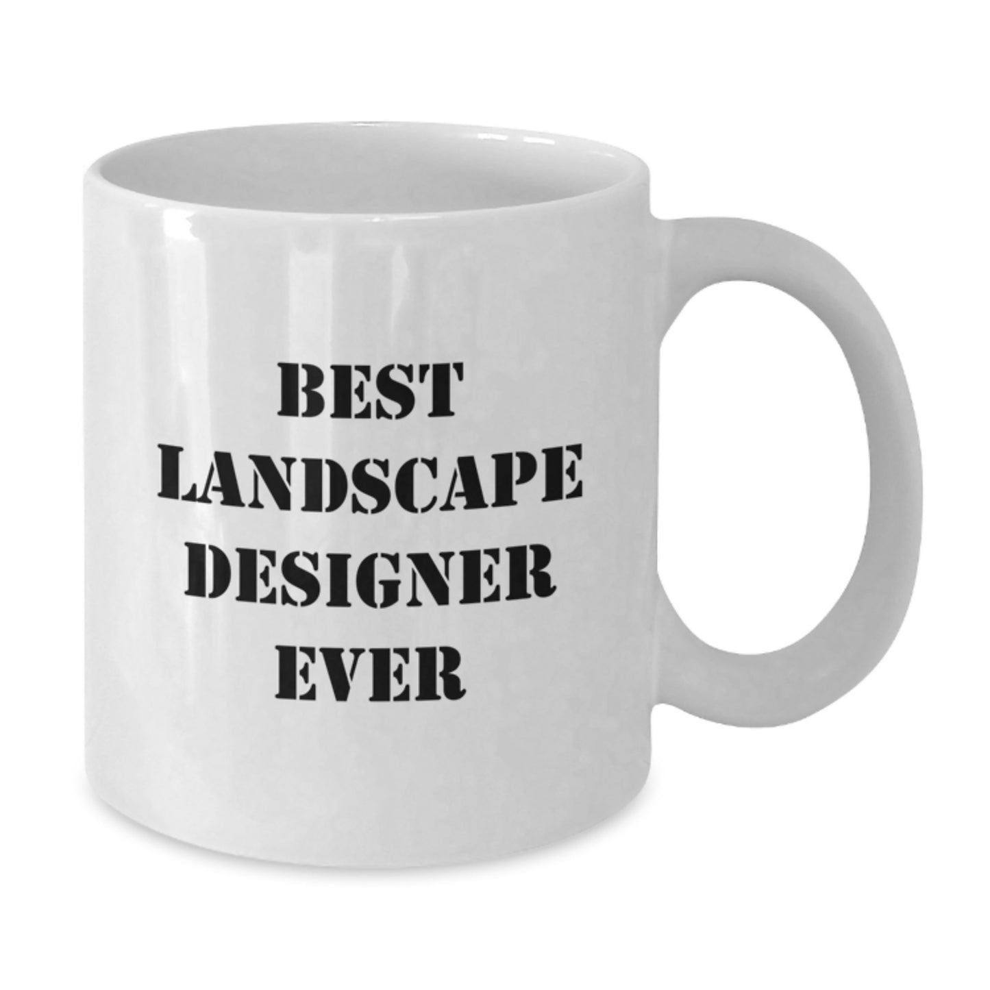 Funny Landscape Designer Gifts from Friends to Best Landscape Designer Ever, White Coffee Mug for Birthday - Additional