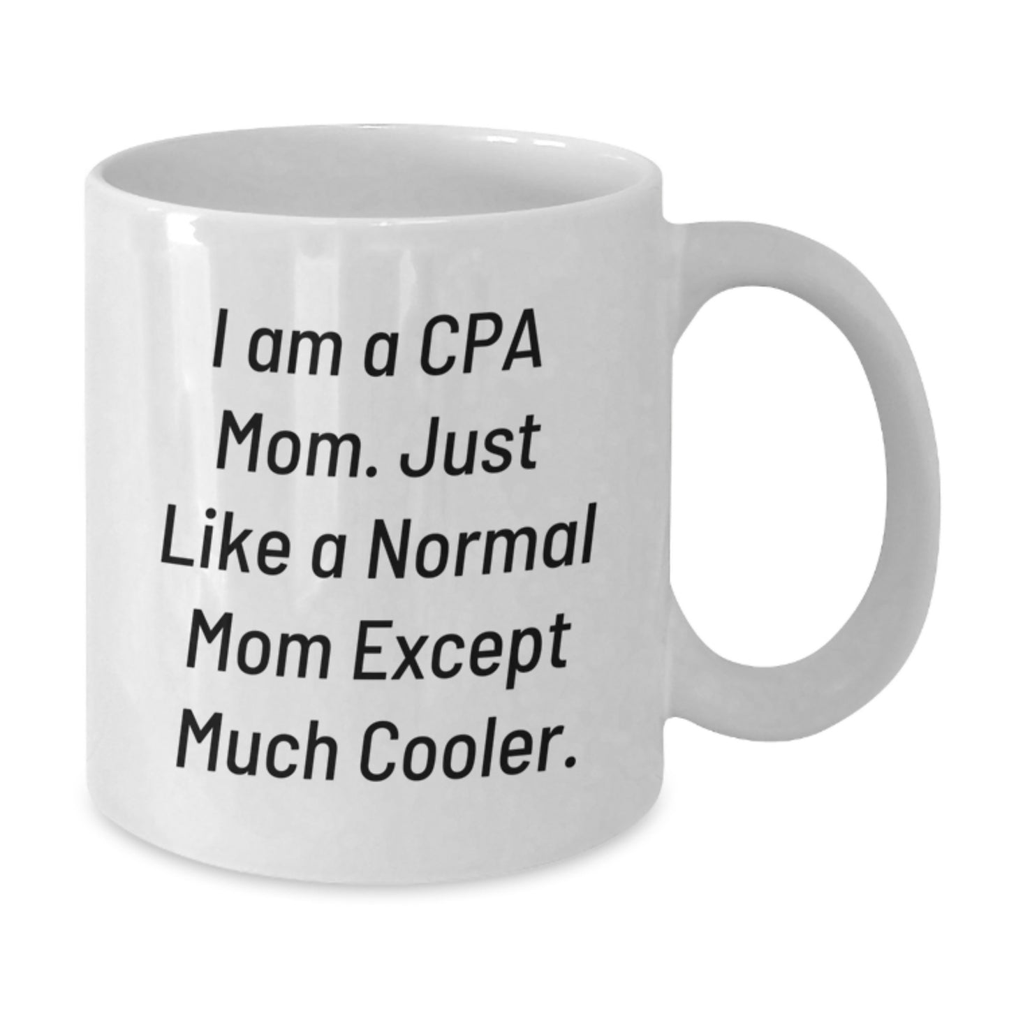 Funny CPA Mom Gifts - I Am A Cpa Mom, White Coffee Mug for CPA Enthusiasts, Birthday Unique Gifts from Mom to CPA - Additional