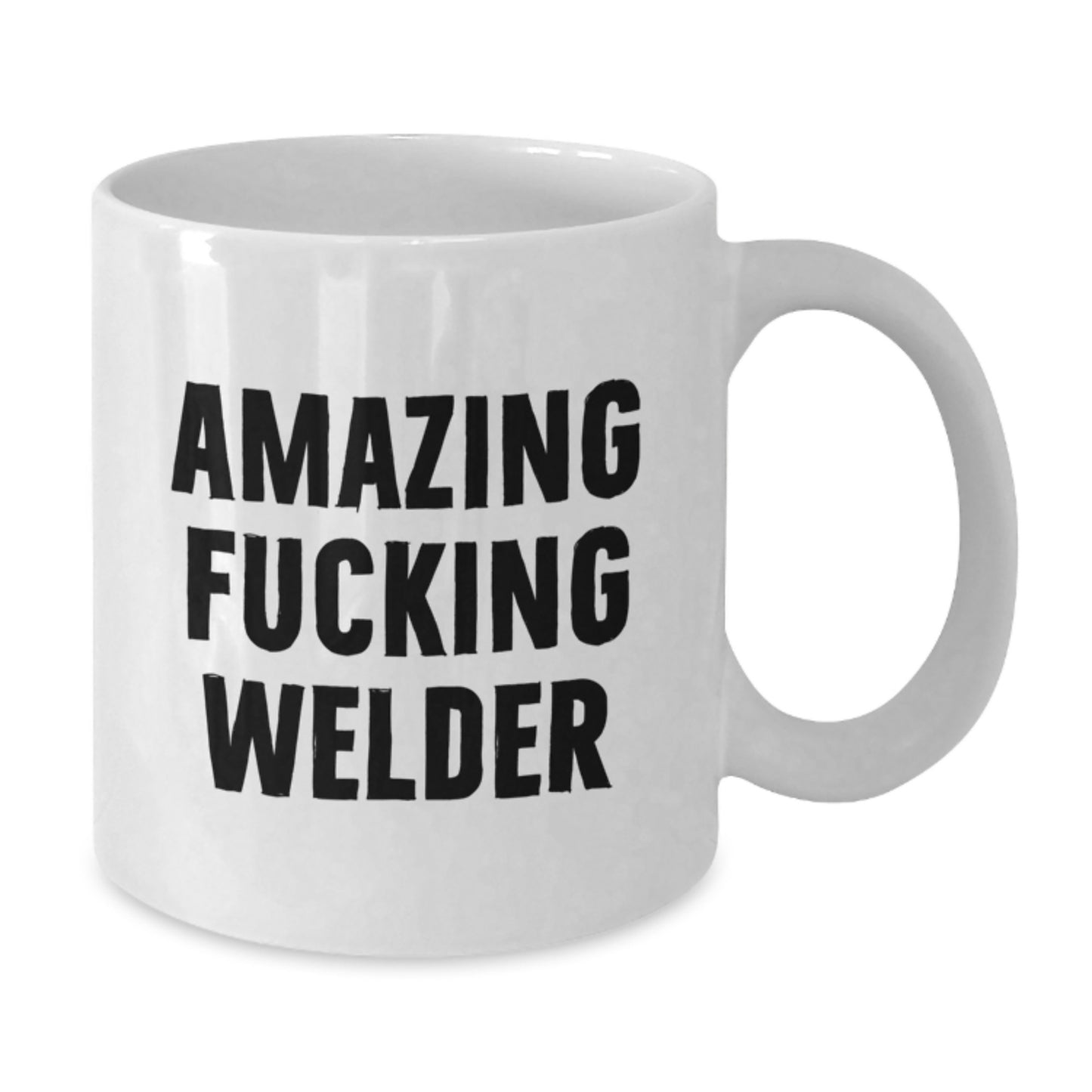Funny Welder Gifts from Friends - Amazing Welder White Coffee Mug for Birthday, 11oz or 15oz, Ceramic, Microwave, and Dishwasher Safe - Additional
