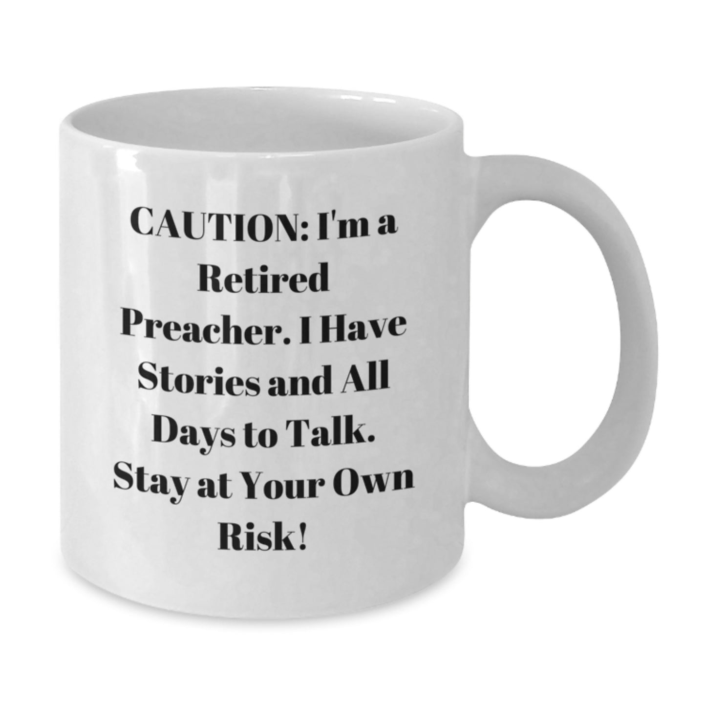 Preacher Gifts, Funny Mug for Retired Preacher, Birthday Unique Gifts from Friends, Stay at Your Own Risk! - Additional