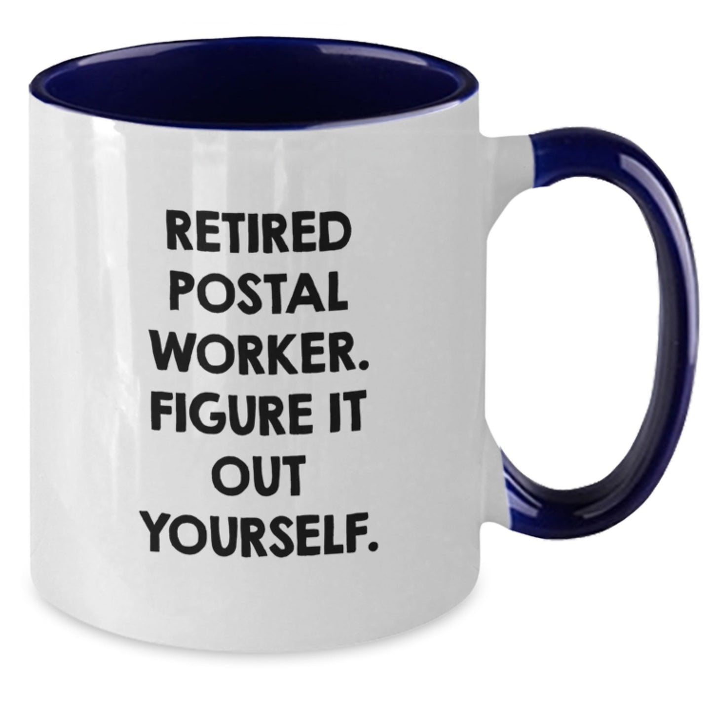 Funny Quote Gifts from Friends for Postal Worker, Two Tone Coffee Mug, Christmas Unique Presents - Additional