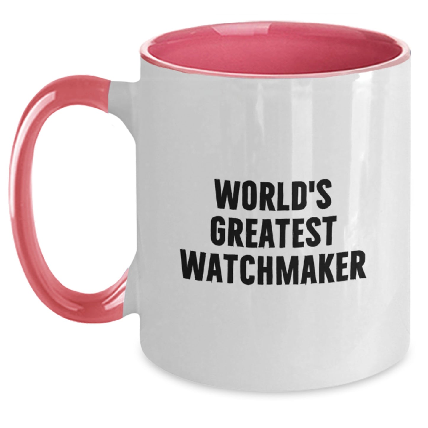 World's Greatest Watchmaker Funny Two Tone Coffee Mug Gifts from Friends for Birthday - Main