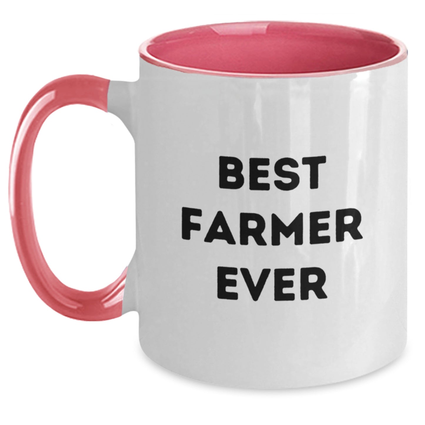 Funny Best Farmer Ever Gifts from Friends to Farmlife Enthusiasts Two Tone Coffee Mug for Graduation, Farmer Gifts, and Men, Women, Coworkers, Family - Main