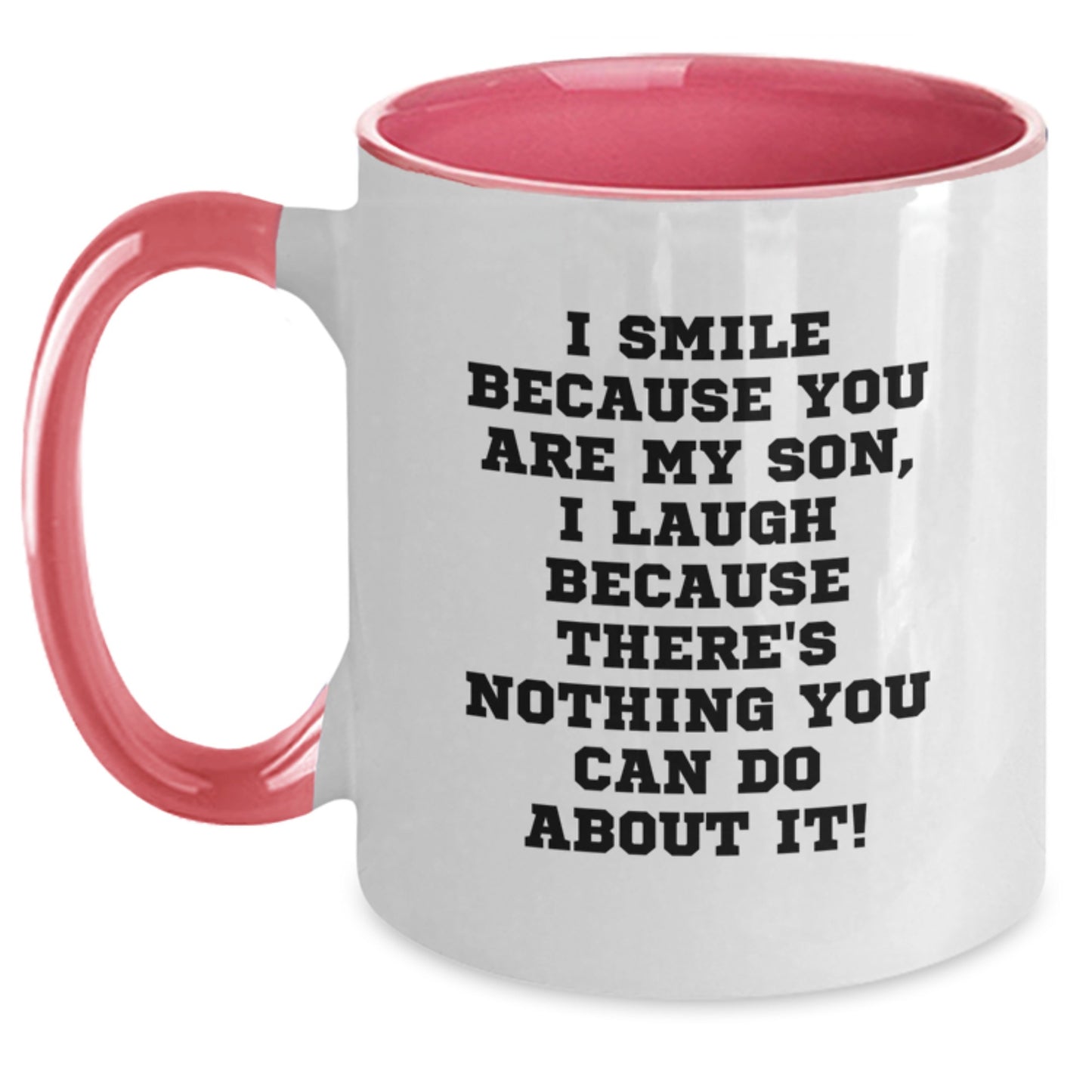 Funny Son Christmas Unique Gifts Two Tone Coffee Mugs Gifts from Mom or Dad to Son Funny Quote - Main