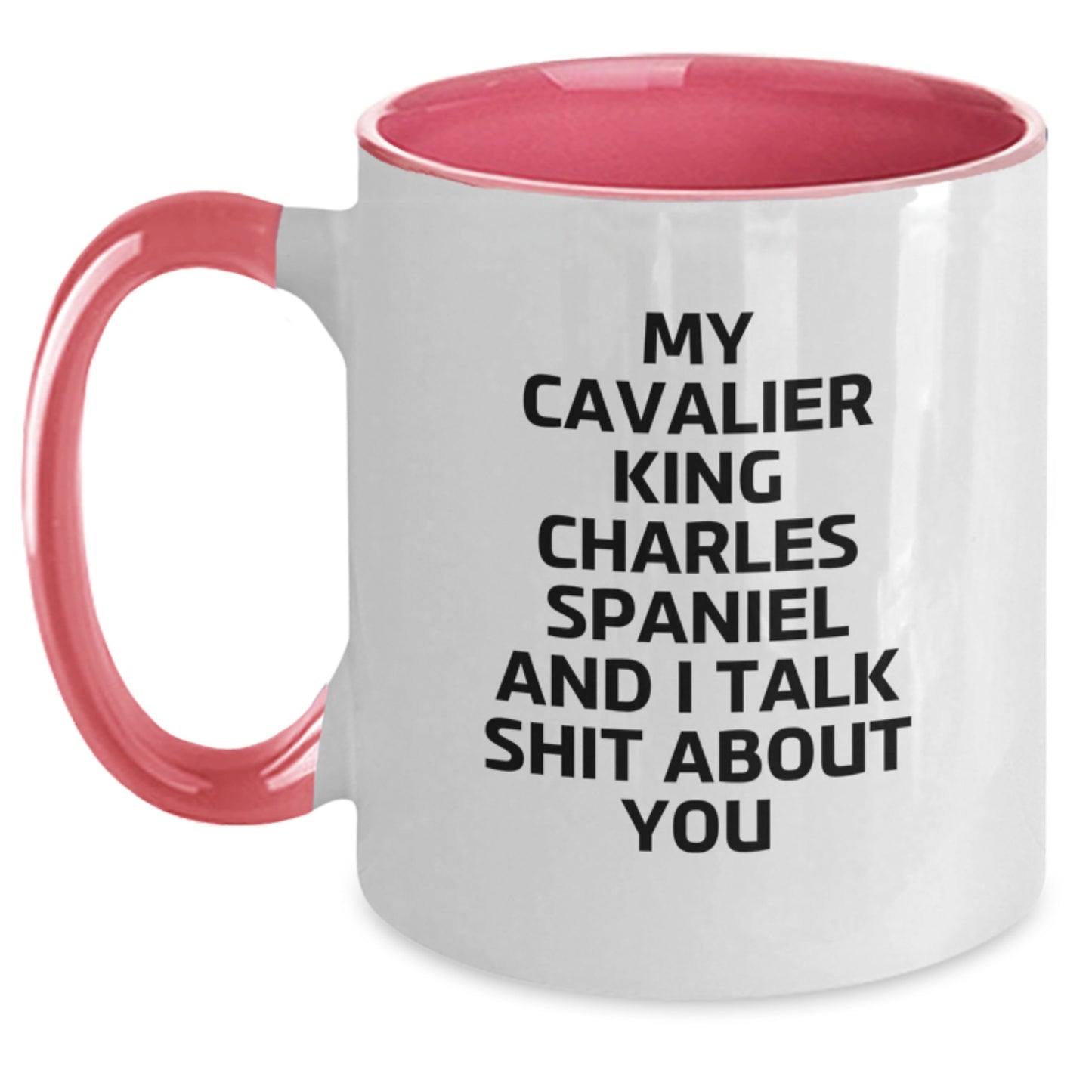 Cavalier King Charles Spaniel Dog Gifts for Friends and Family, Funny Two Tone Coffee Mugs, Christmas Unique Presents from Friends - Main