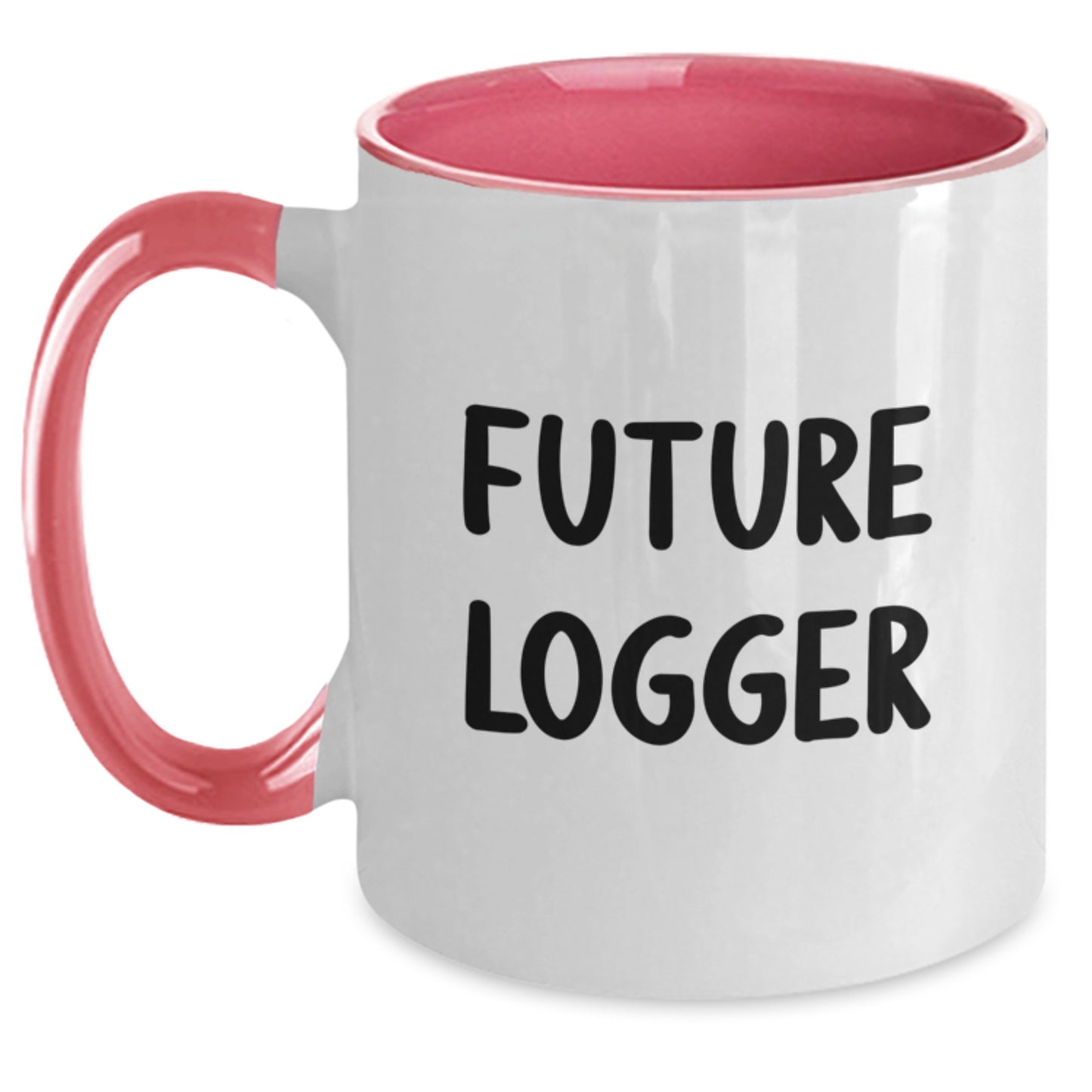 Funny Logger Birthday Unique Gifts from Men to Future Loggers - Two Tone Coffee Mug, Inspirational Quote - Main