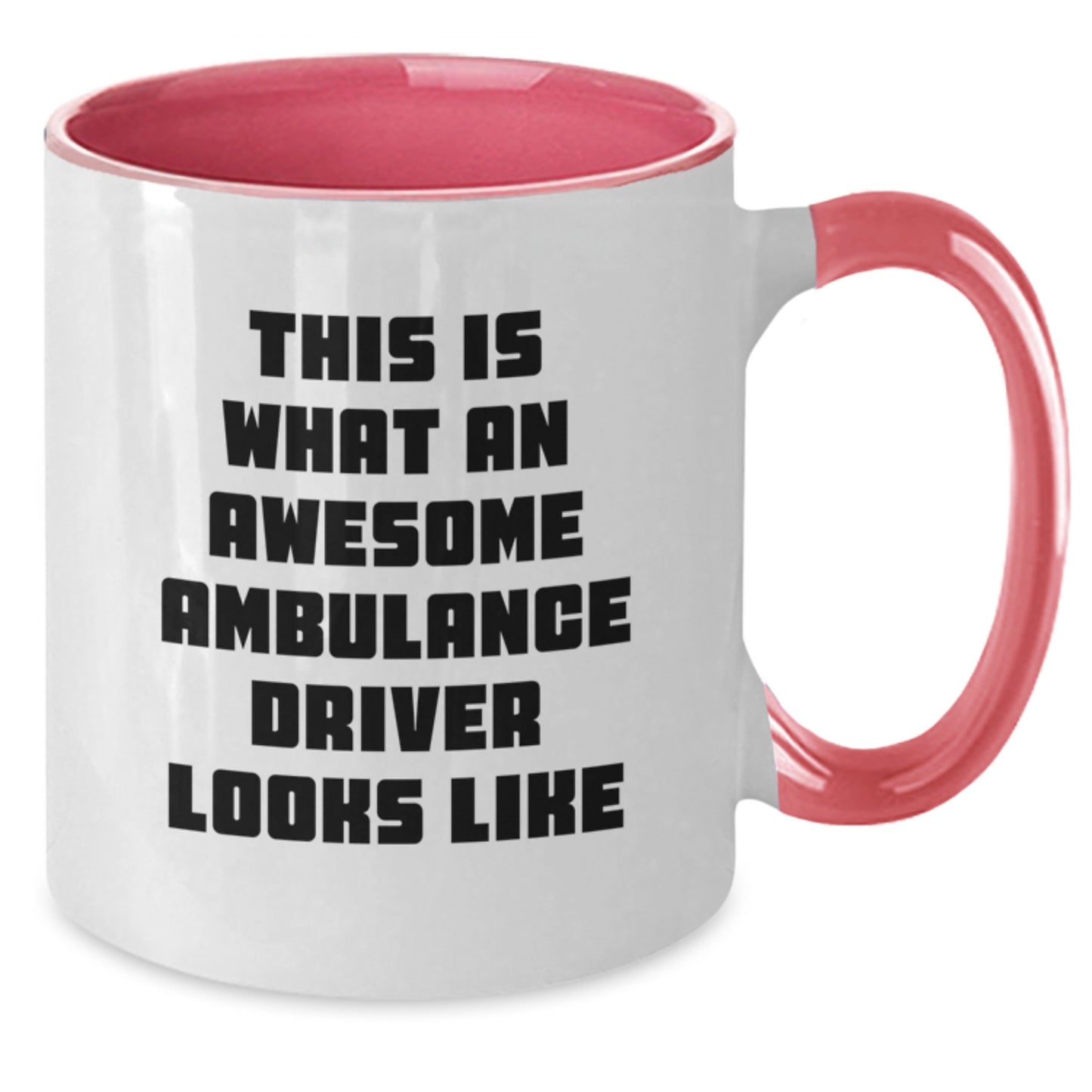 Funny Ambulance Driver Gifts from Friends - This Is What An Awesome Ambulance Driver Looks Like Two Tone Coffee Mug for Ambulance Driver Graduation Unique Gifts - Additional