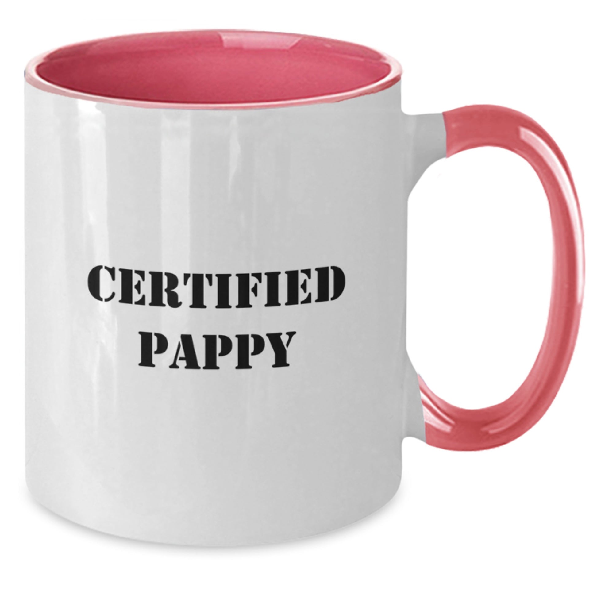 Funny Pappy Gifts from Friends and Family - Two Tone Coffee Mug with Inspirational Quote, Perfect for Graduation - Additional