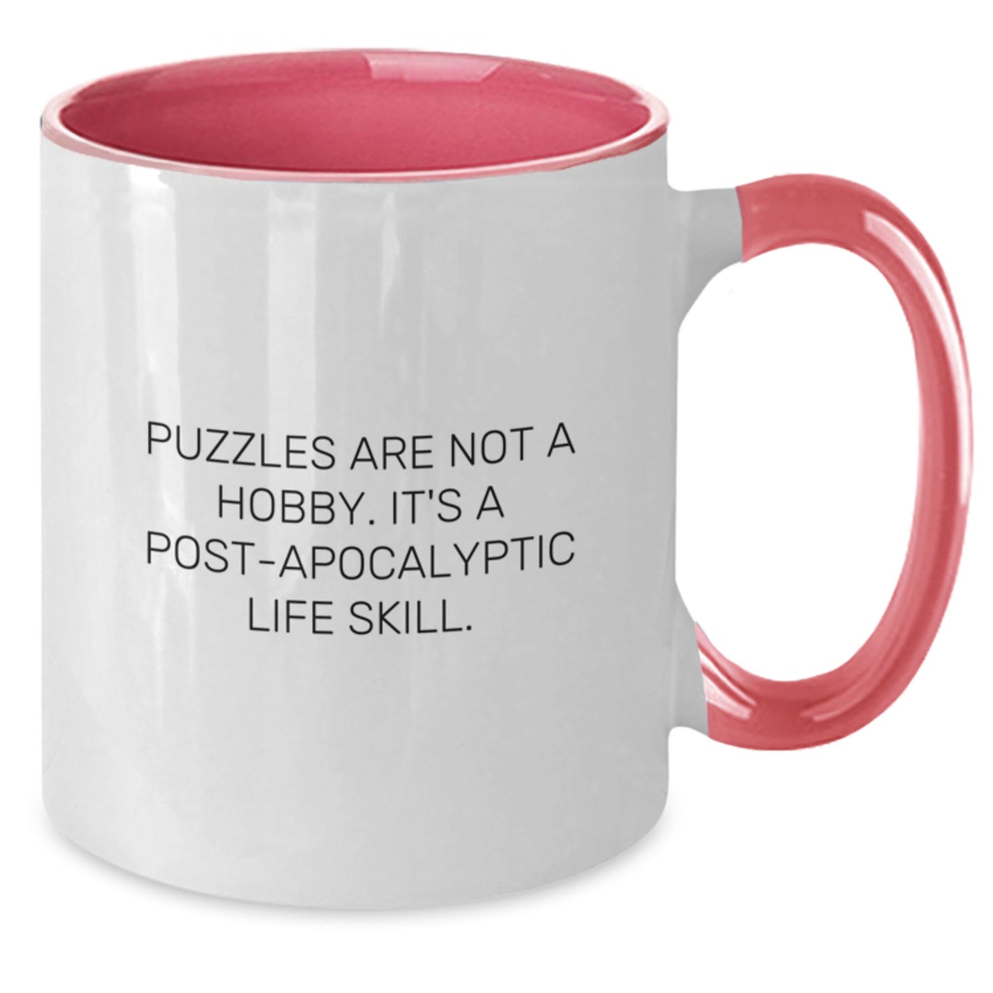 Puzzles Enthusiasts' Delight, Funny Quote Coffee Mug Gifts for Men from Friends - Additional