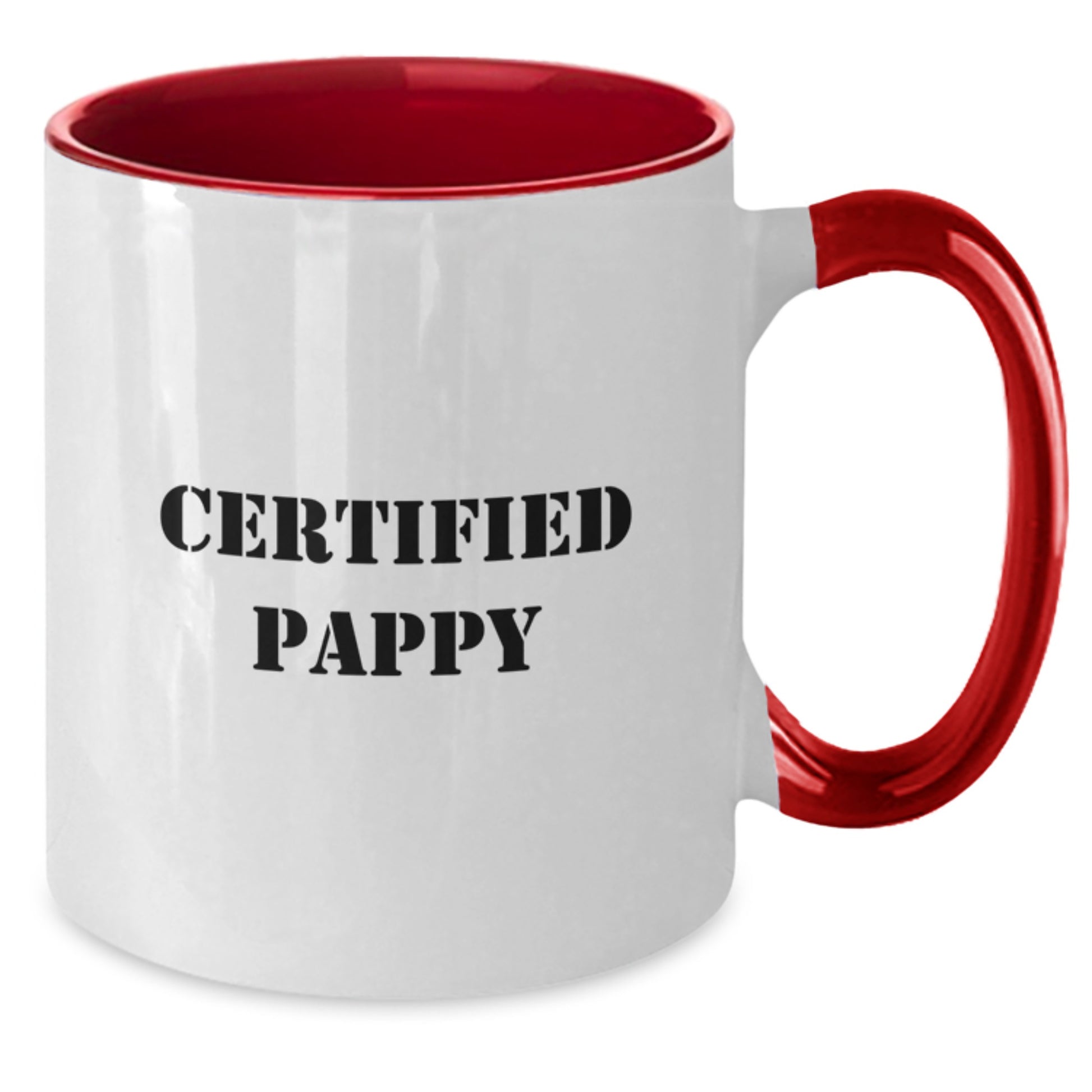 Funny Pappy Gifts from Friends and Family - Two Tone Coffee Mug with Inspirational Quote, Perfect for Graduation - Additional