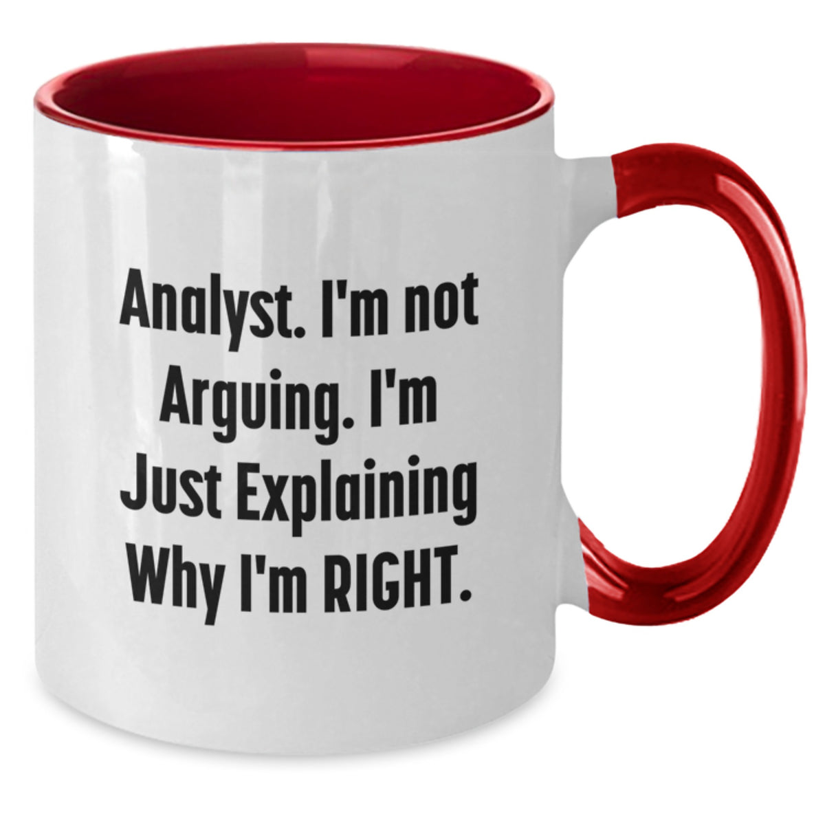 Analyst Two Tone Coffee Mug Idea for Coworkers Birthday Gift - Additional