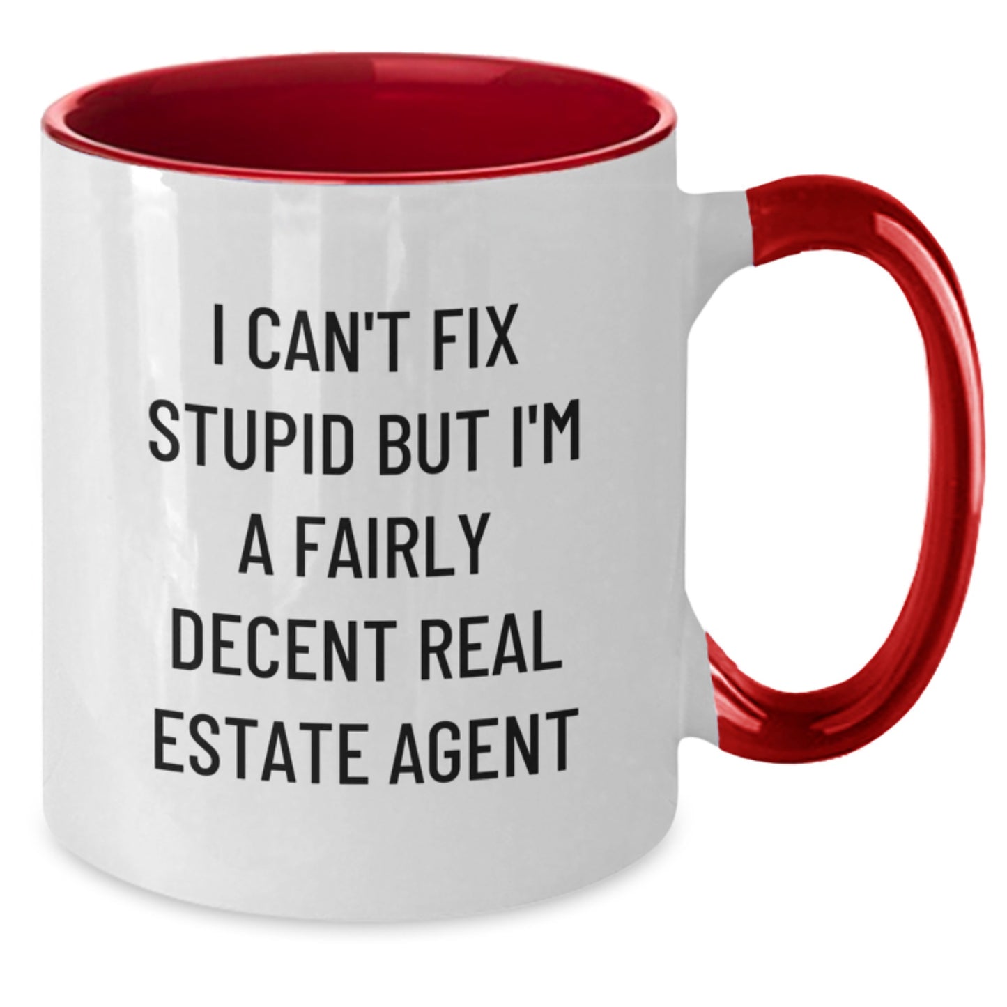 Funny Real Estate Agent Gifts from Friends, for Men and Women Graduation Unique Gifts, Real Estate Agent Humor Two Tone Coffee Mug - Additional
