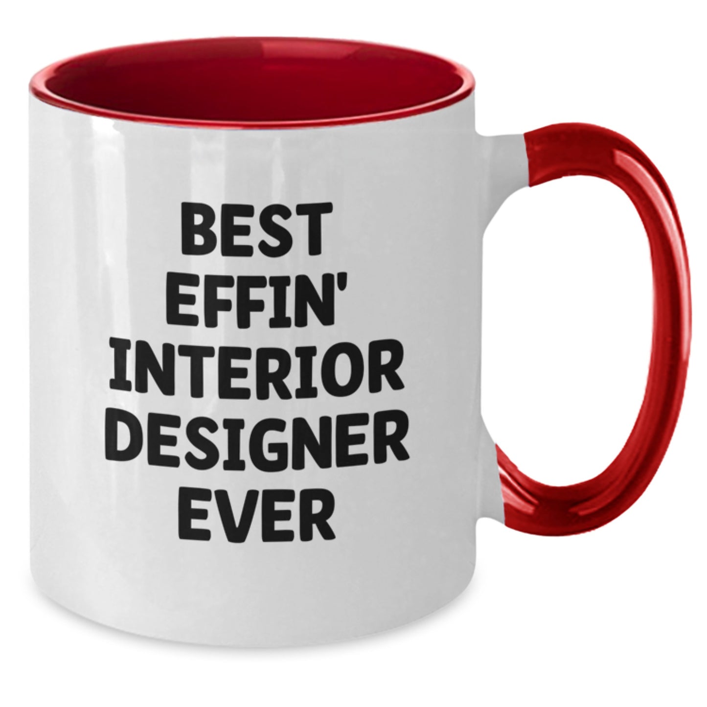 Funny Interior Designer Gifts, Unique Two Tone Coffee Mugs for Graduation, Gifts from Friends, Gifts for the Best Effin' Interior Designer Ever - Additional