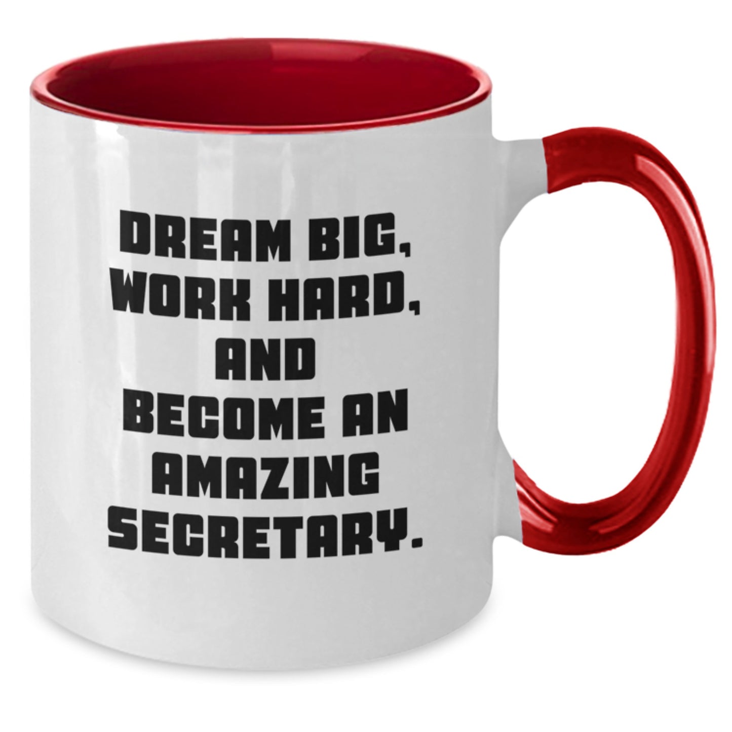 Funny Secretary Quotes Gifts from Friends and Family for Secretary Men and Women, Two Tone Coffee Mug, Encouragement and Inspiration on Christmas - Additional