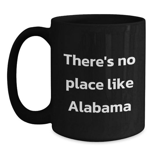 Funny Alabama Black Coffee Mug Gifts from Friends to Friends Who Love the Heart of Dixie This Christmas - Main