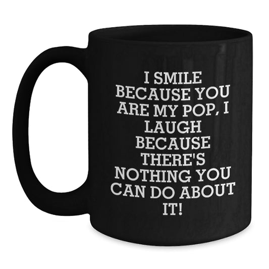 Funny Pop Black Coffee Mugs Gifts from Friends and Family for Men and Women, Christmas Unique Mugs for Coffee Lovers - Main