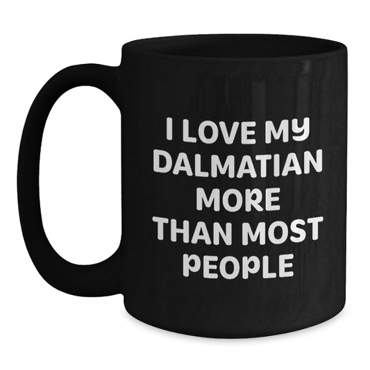 Dalmatian Dog Lover Gifts from Men to Friends and Family, Funny Coffee Mug for Valentine's Unique Presents - Main