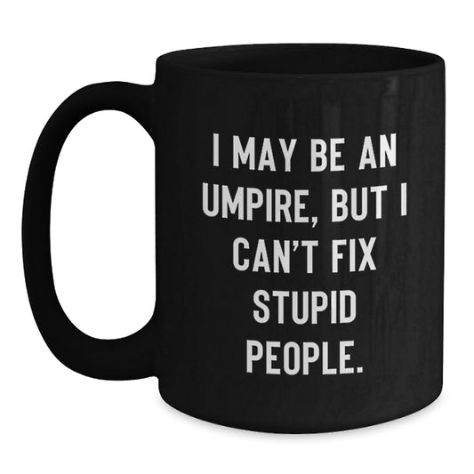 Umpire Keepsake Premium Black Coffee Mug for Him Birthday Gift - Main