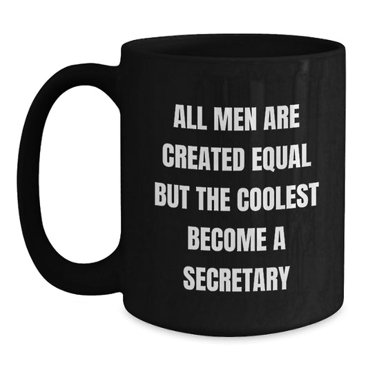 Funny Secretary Quotes Black Coffee Mugs Gifts from Friends to Secretary on Birthday Unique - Main