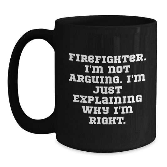 Firefighter Gift for Him - A Righteous Keepsake Coffee Mug - Main