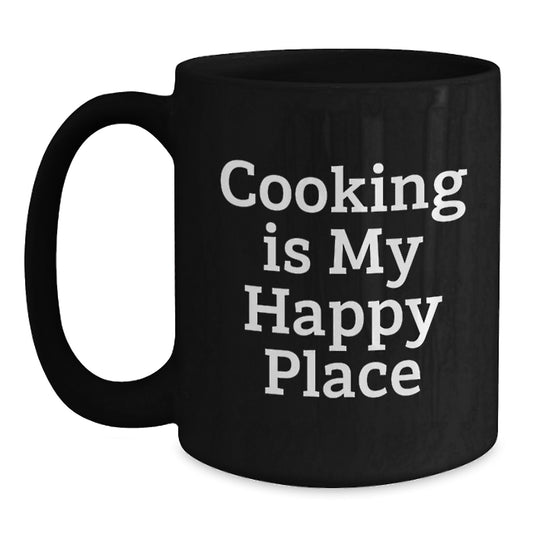 Funny Quote Black Coffee Mug Gifts for Cooking Lovers from Friends, Inspirational Gift for Graduation, 11oz or 15oz Ceramic Mug - Main
