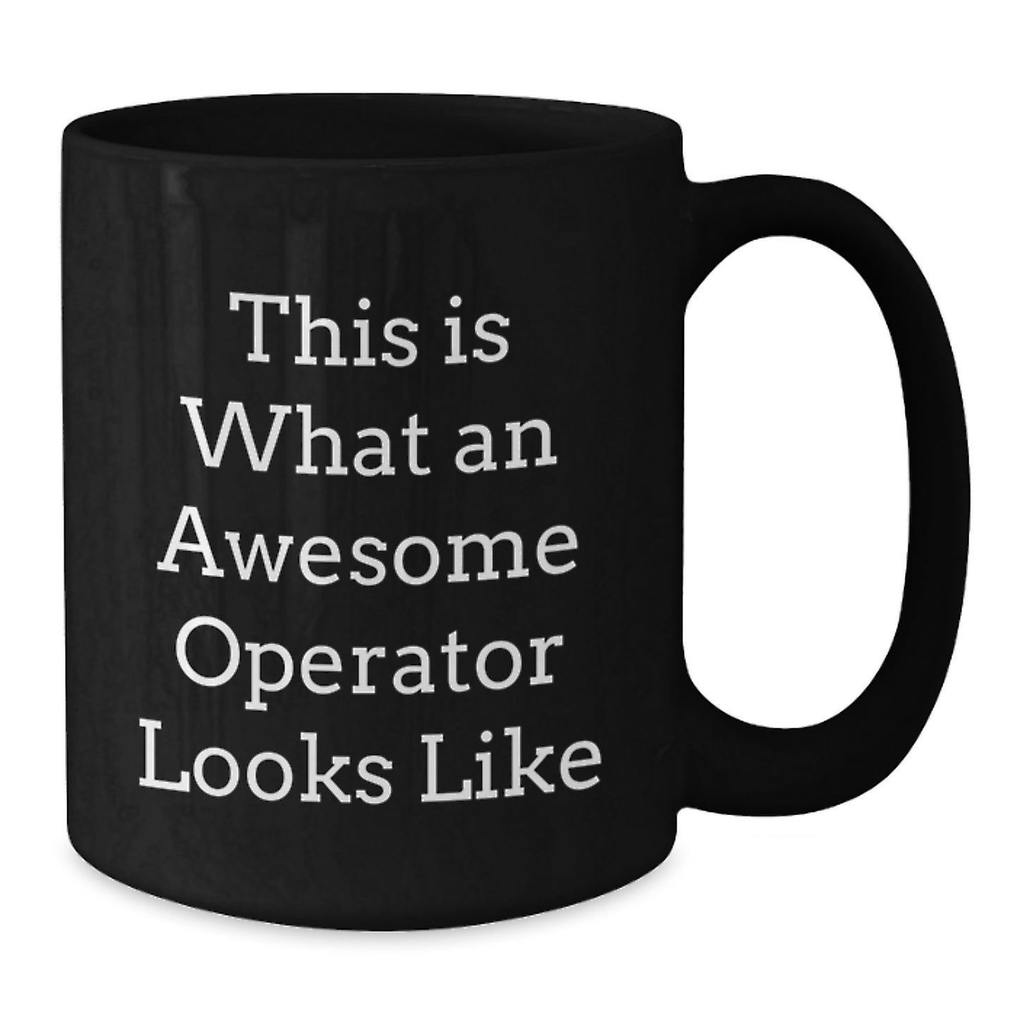 Funny Operator Gifts from Friends, Black Coffee Mug Quote 'This Is What An Awesome Operator Looks Like', Birthday Unique Gifts for Operator - Additional