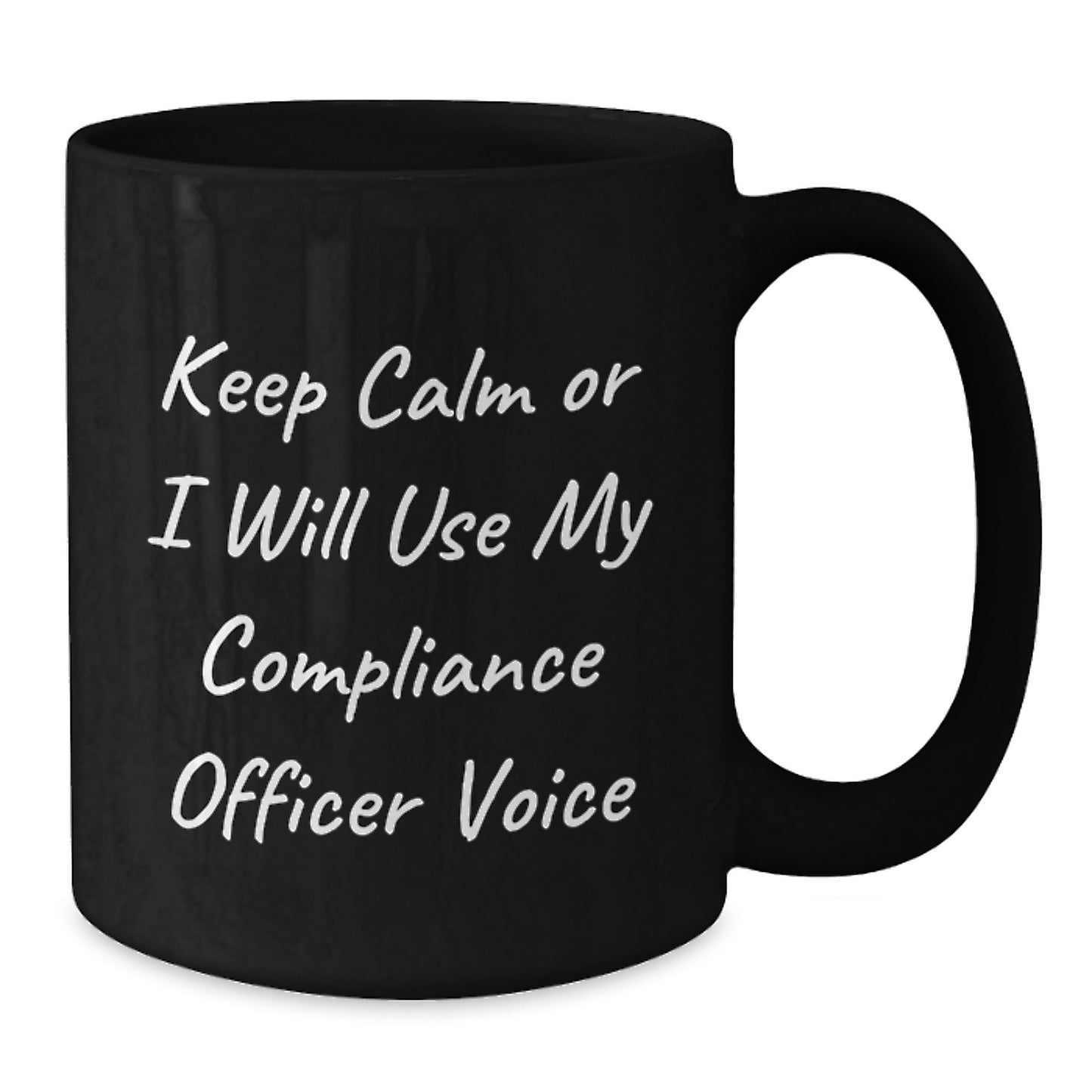 Compliance Officer Gifts from Friends Funny Black Coffee Mug for Him - Additional