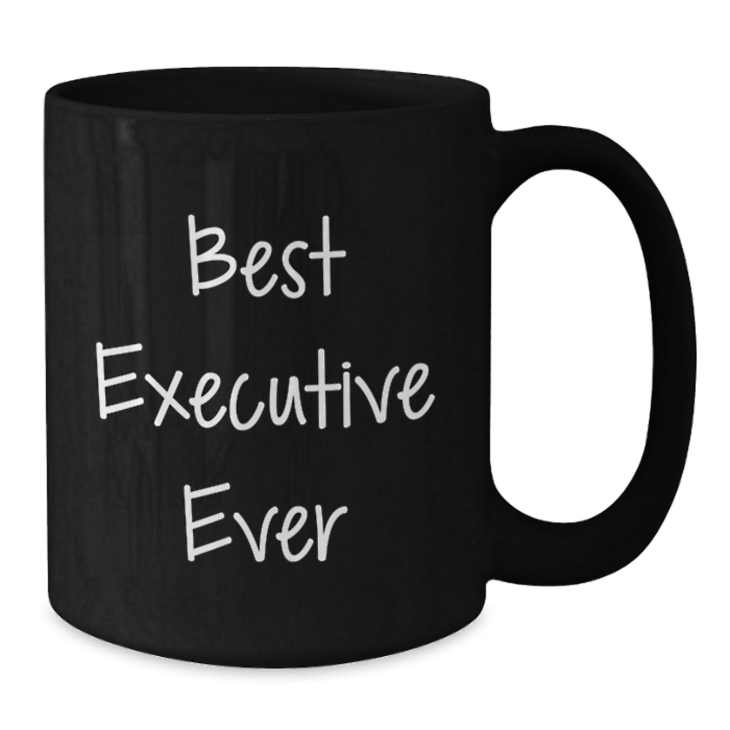 Funny Executive Gifts Best Ever Black Coffee Mugs for Graduation from Men, Inspirational Quote 'Best Executive Ever' on Black Mug for Women, Coworkers, Family - Additional