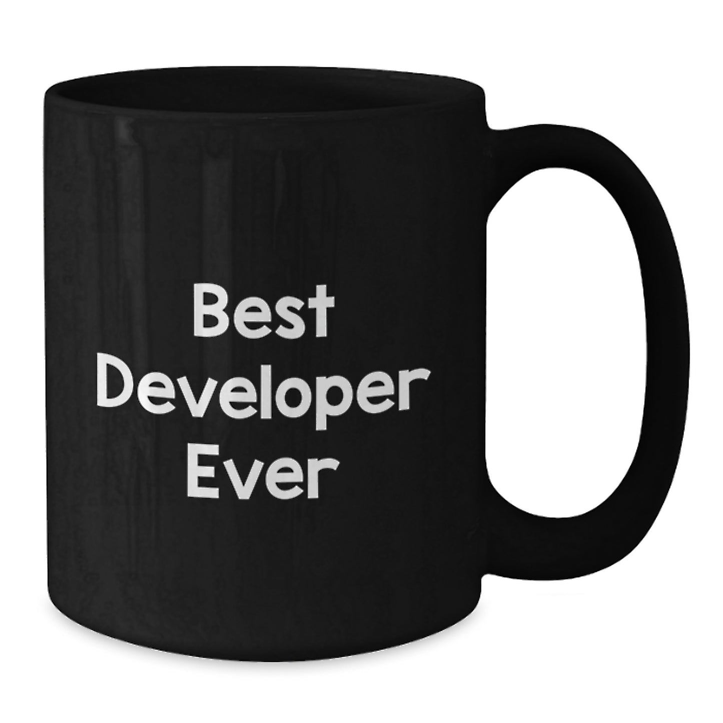 Funny Developer Gifts from Friends - Best Developer Ever Black Coffee Mug for Graduation - Gifts for Developers - Additional