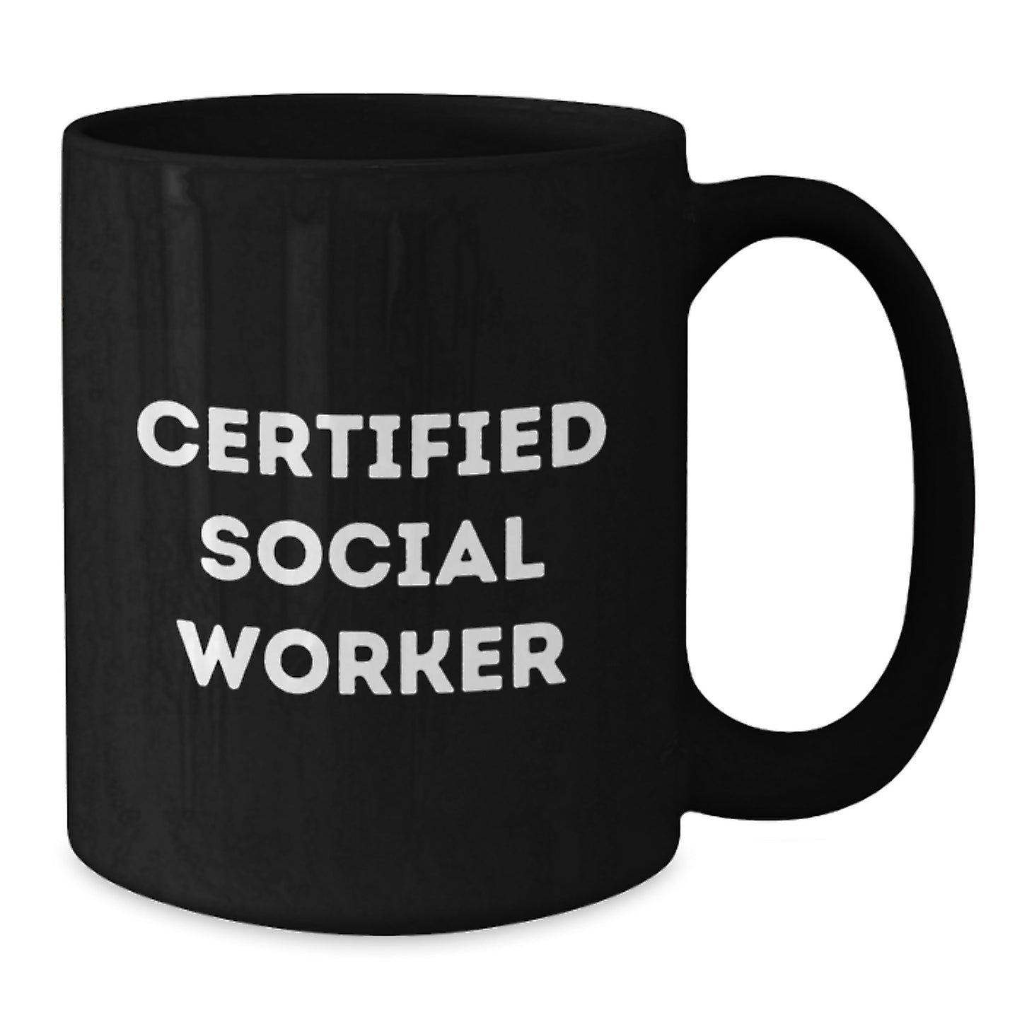 Funny Quotes for Social Workers Gifts from Friends, Unique Birthday Unique Gifts for Men Women Coworkers Family, Black Coffee Mug for Social Worker, Certified Social Worker - Additional