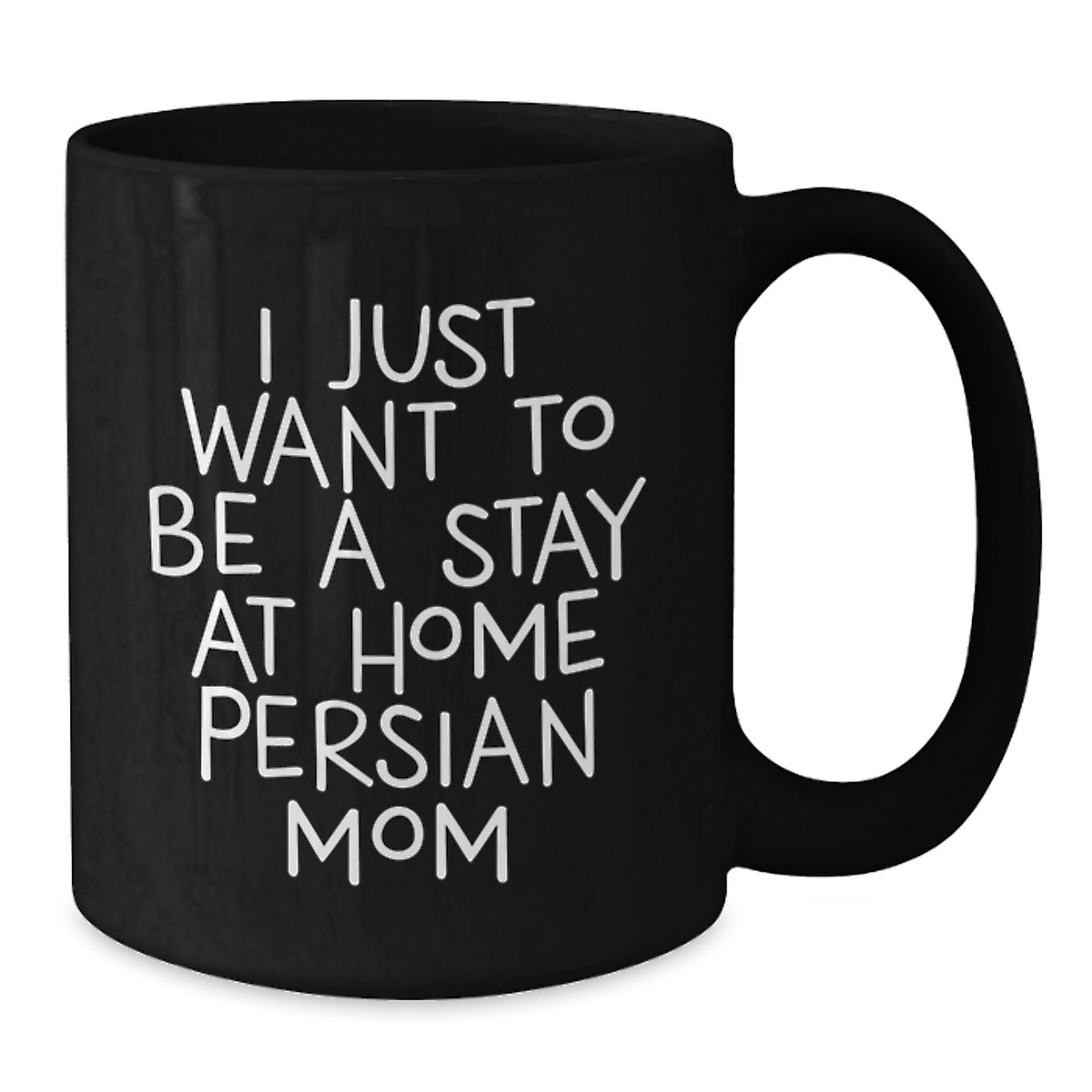 Funny Persian Cat Black Coffee Mug Gifts from Family for Stay at Home Mom - Additional