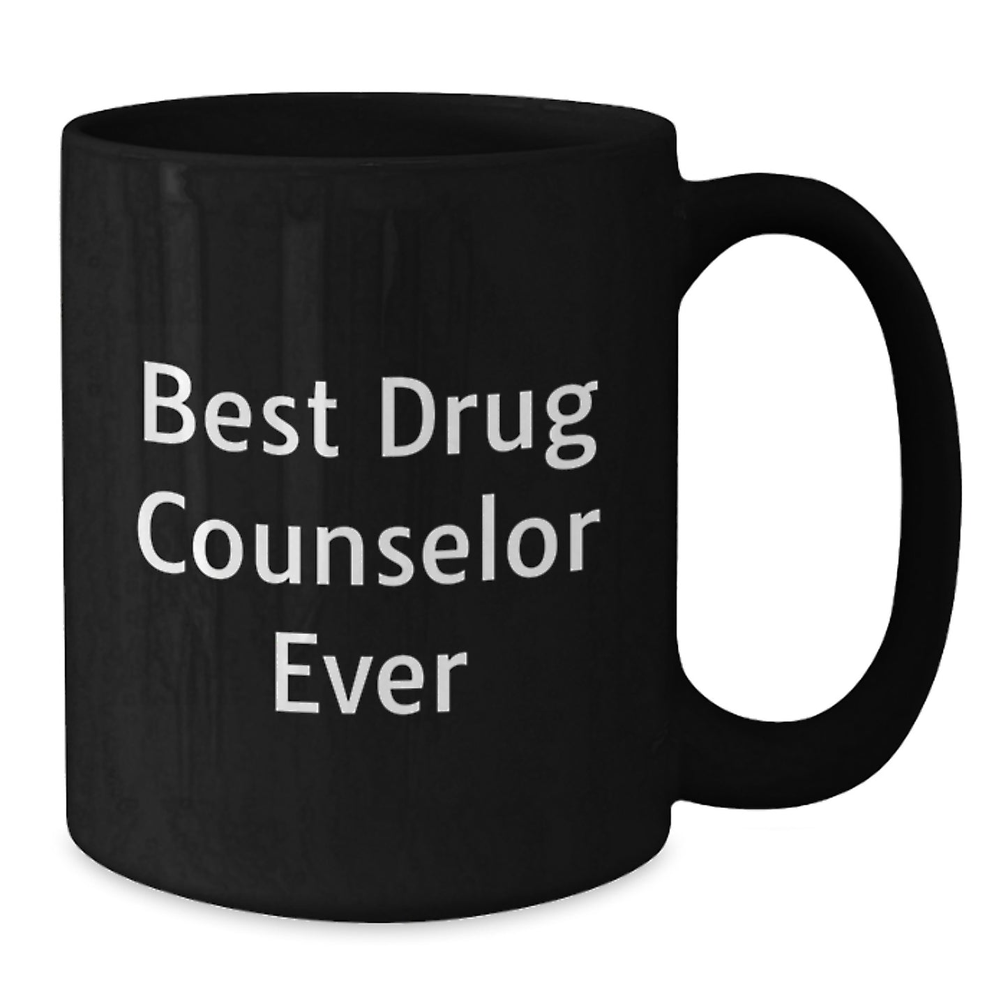 Drug Counselor Gifts from Friends for Best Drug Counselor Ever, Black Coffee Mug for Graduation - Additional