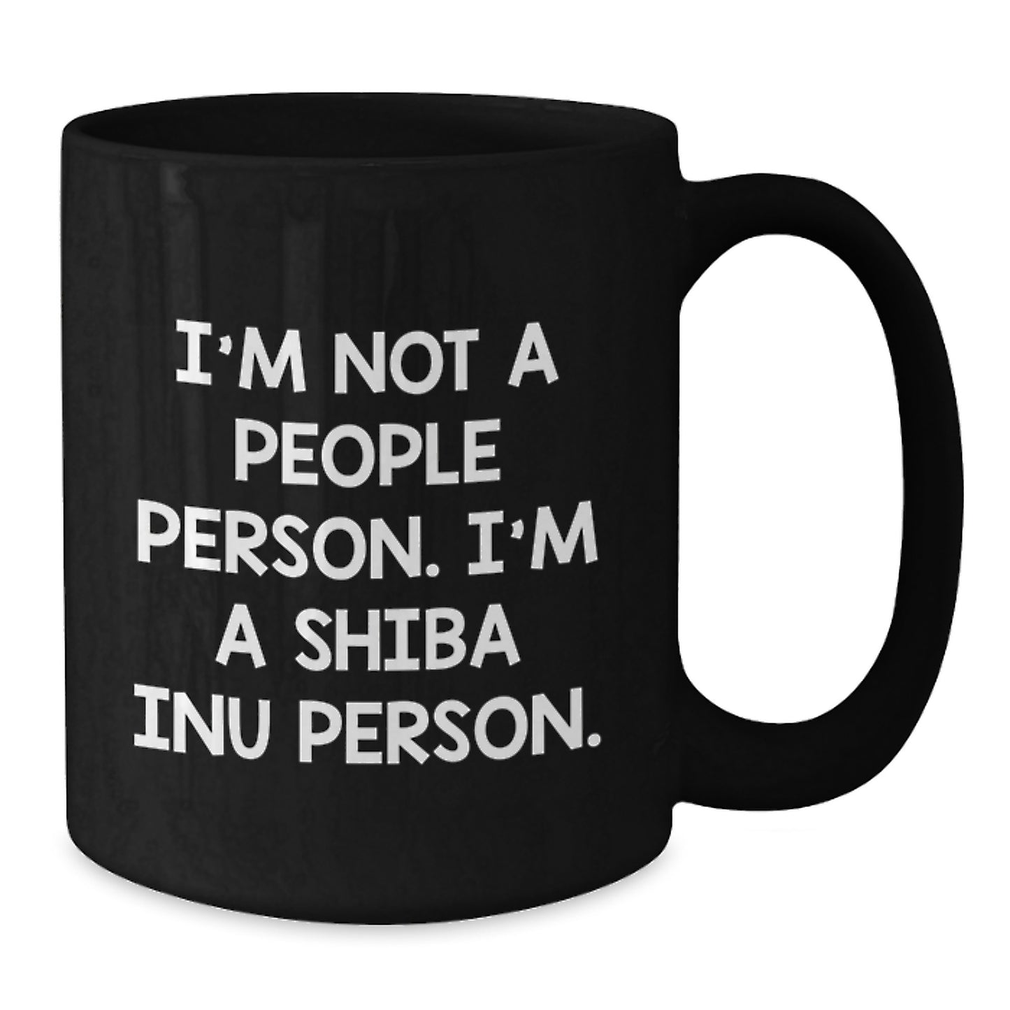 Funny Shiba Inu Dog Lover Black Coffee Mug Gifts from Friends on Valentine's - Additional