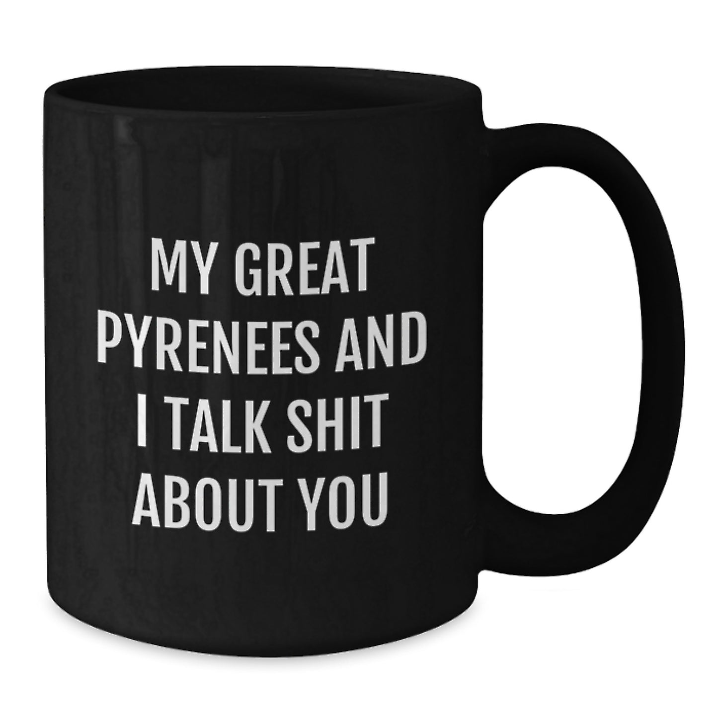 Great Pyrenees Dog Lover Gifts from Men to Great Pyrenees Dog Owners, Funny Black Coffee Mug for Graduation Unique Gifts - Additional