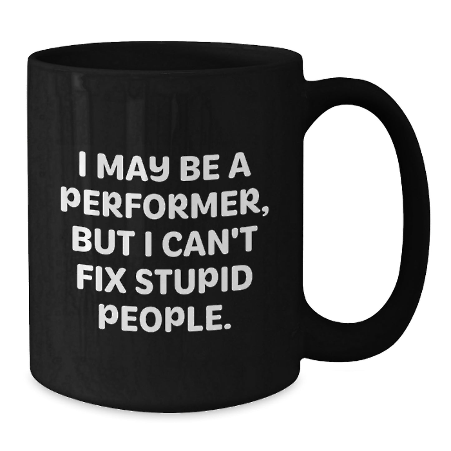 Performer Keepsake Black Coffee Mug for Him Graduation Gift 11oz Ceramic - Additional