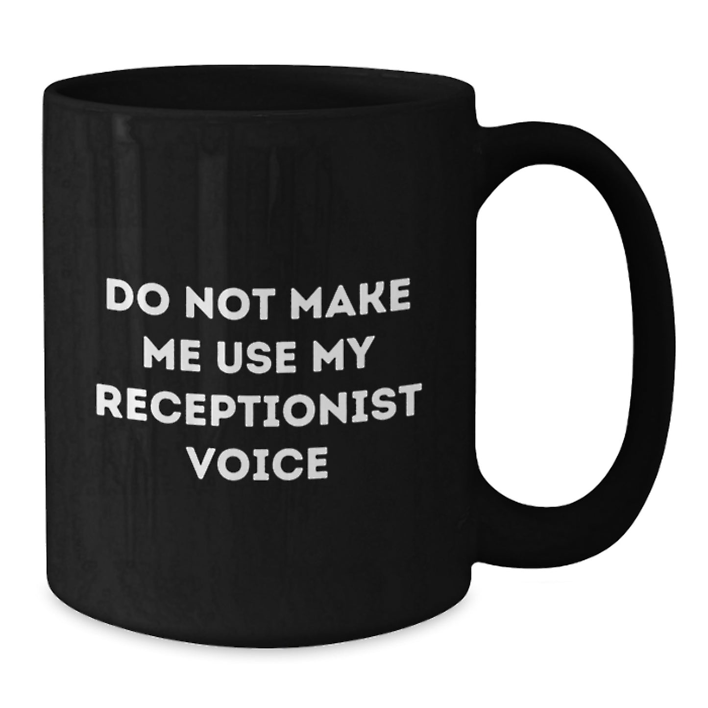 Receptionist Keepsake Ceramic Black Coffee Mug for Him Birthday Gift - Additional