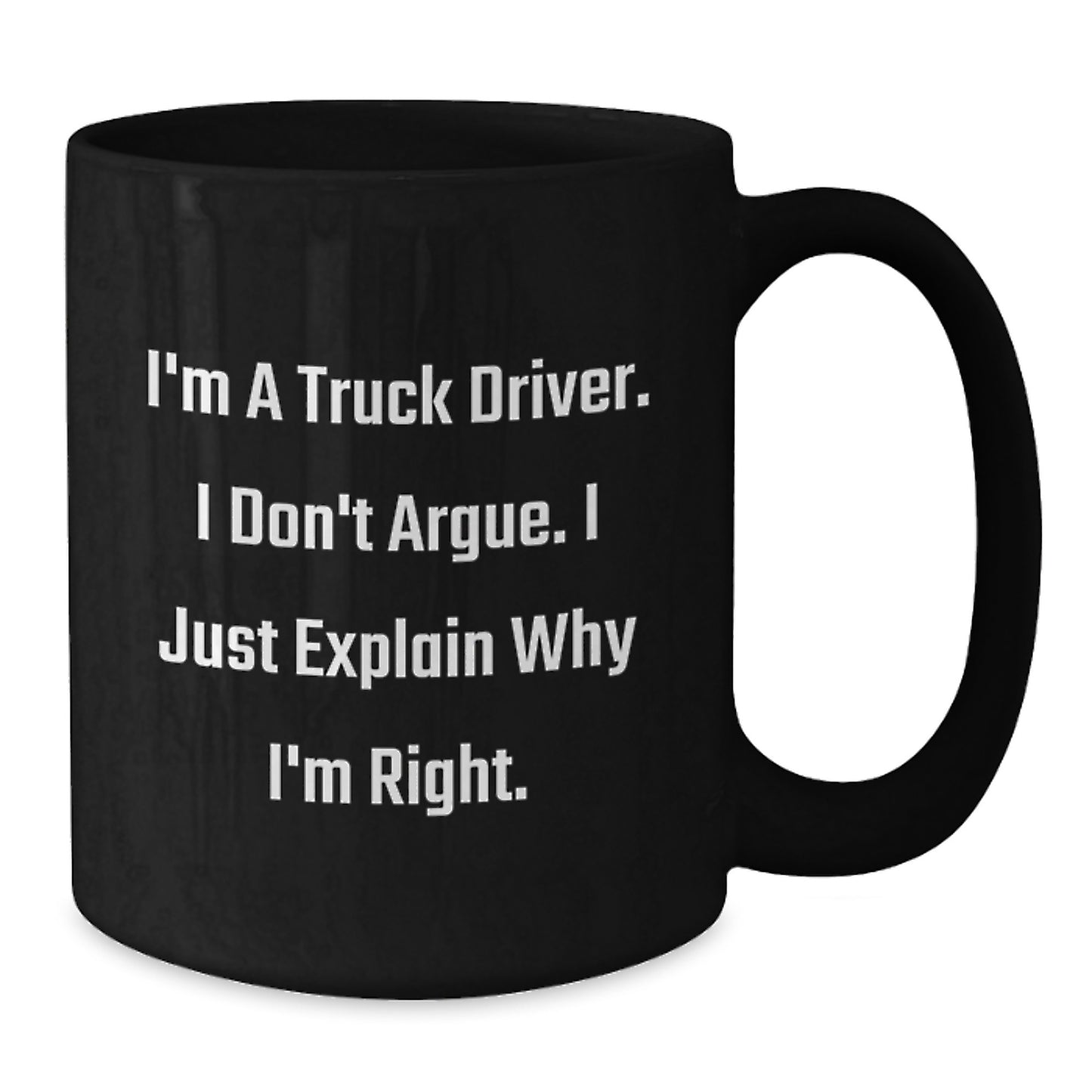 Truck Driver Keepsake Ceramic Coffee Mug 11oz for Him Birthday Gift - Additional