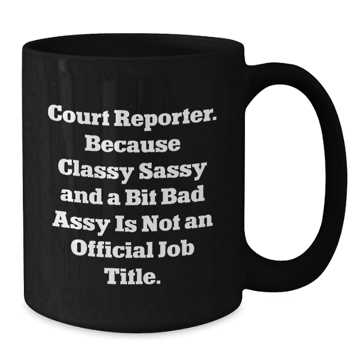 Funny Court Reporter Gifts, Unique Black Coffee Mugs for Court Reporters, Best Christmas Unique Gifts from Friends to Court Reporters - Additional