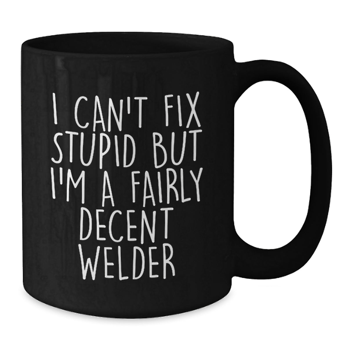 Welder Keepsake Ceramic Black Coffee Mug for Him - Christmas Gift - Additional