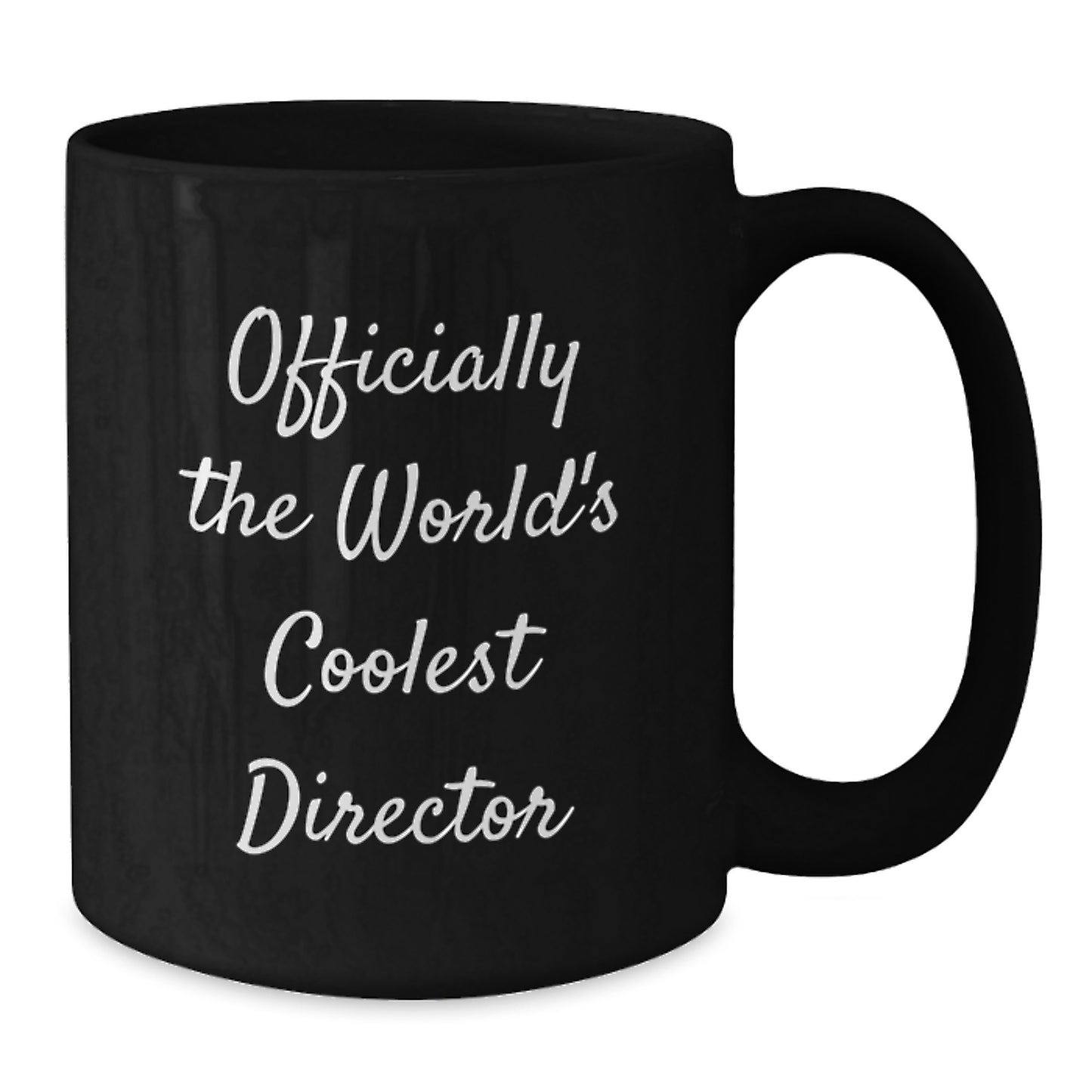 Funny Director Gifts from Friends, Unique Graduation Mug for Men, Officially The World's Coolest Director Quote, Black Coffee Mug, Gifts for Director - Additional